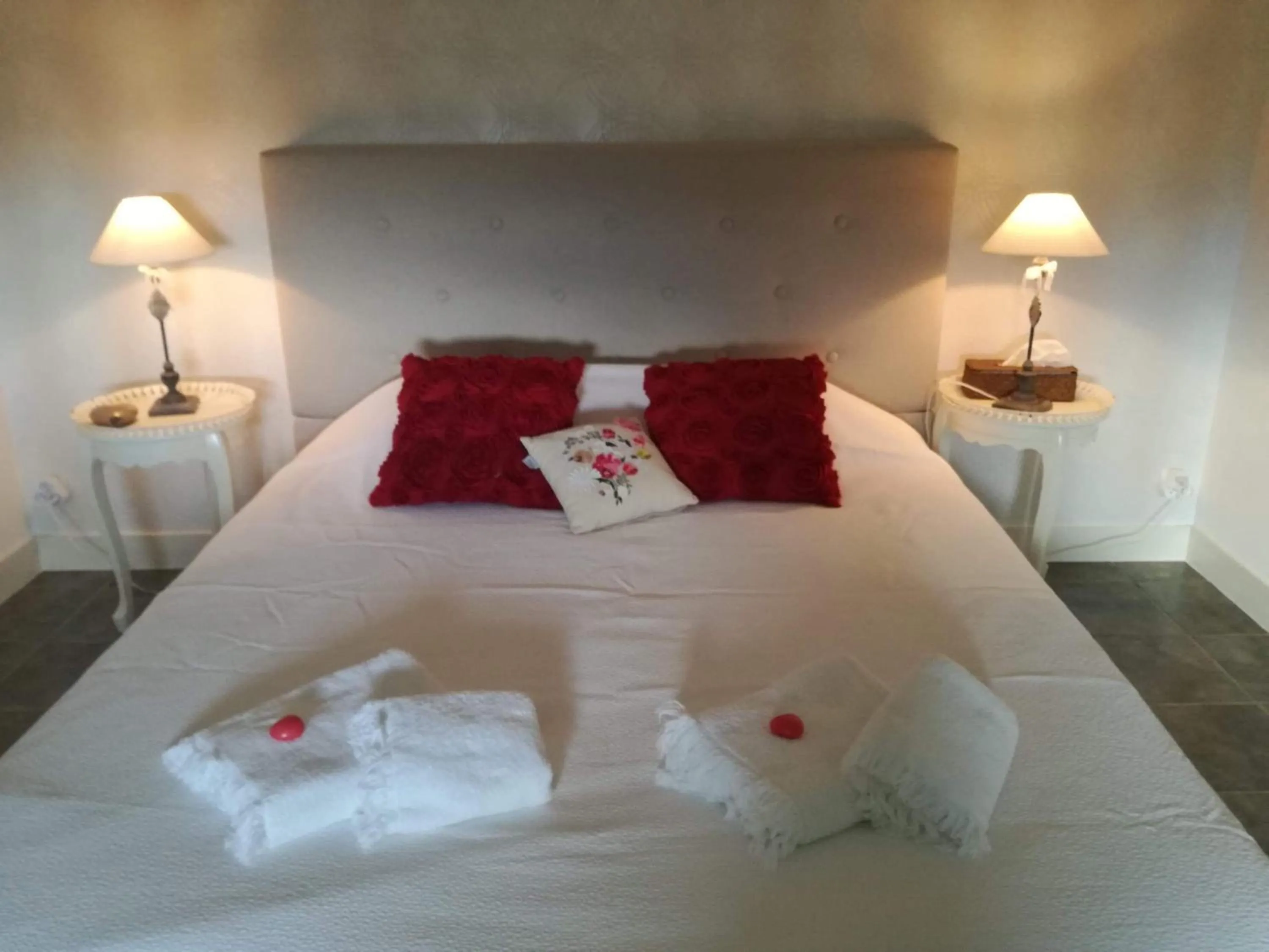 Pool view in La Maison Bleue