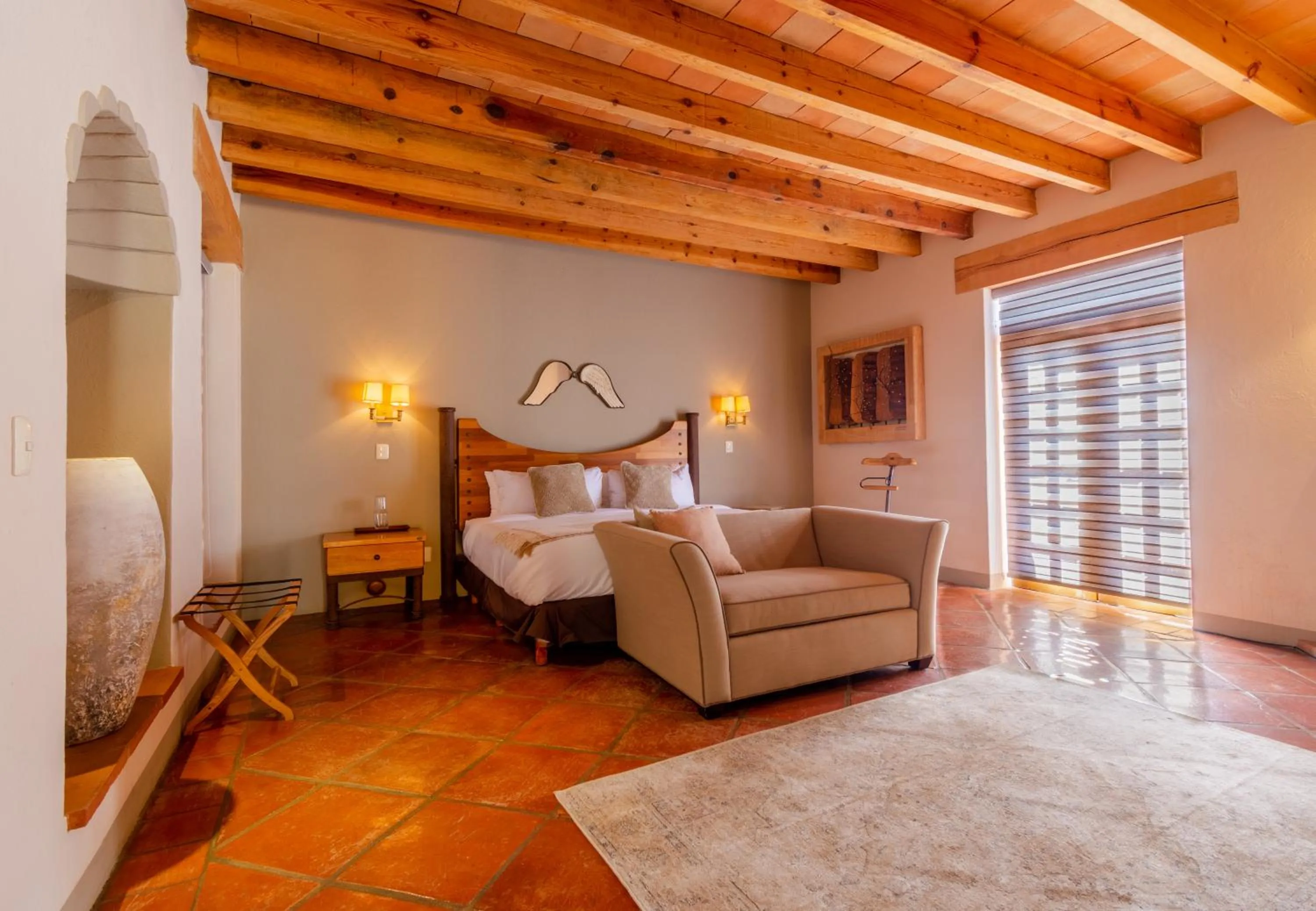 Bed in Hotel Camino de Vinos