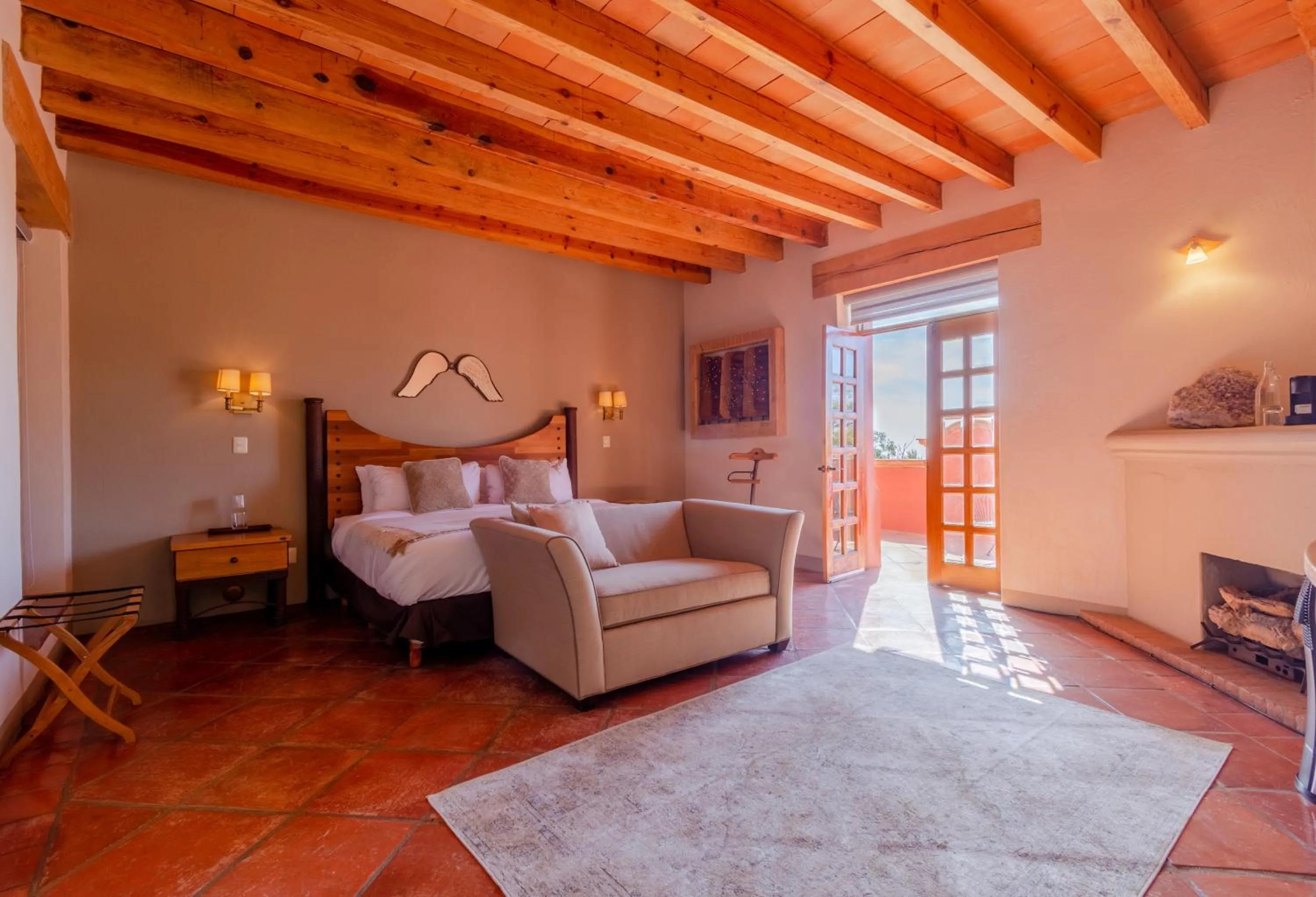 Bed in Hotel Camino de Vinos