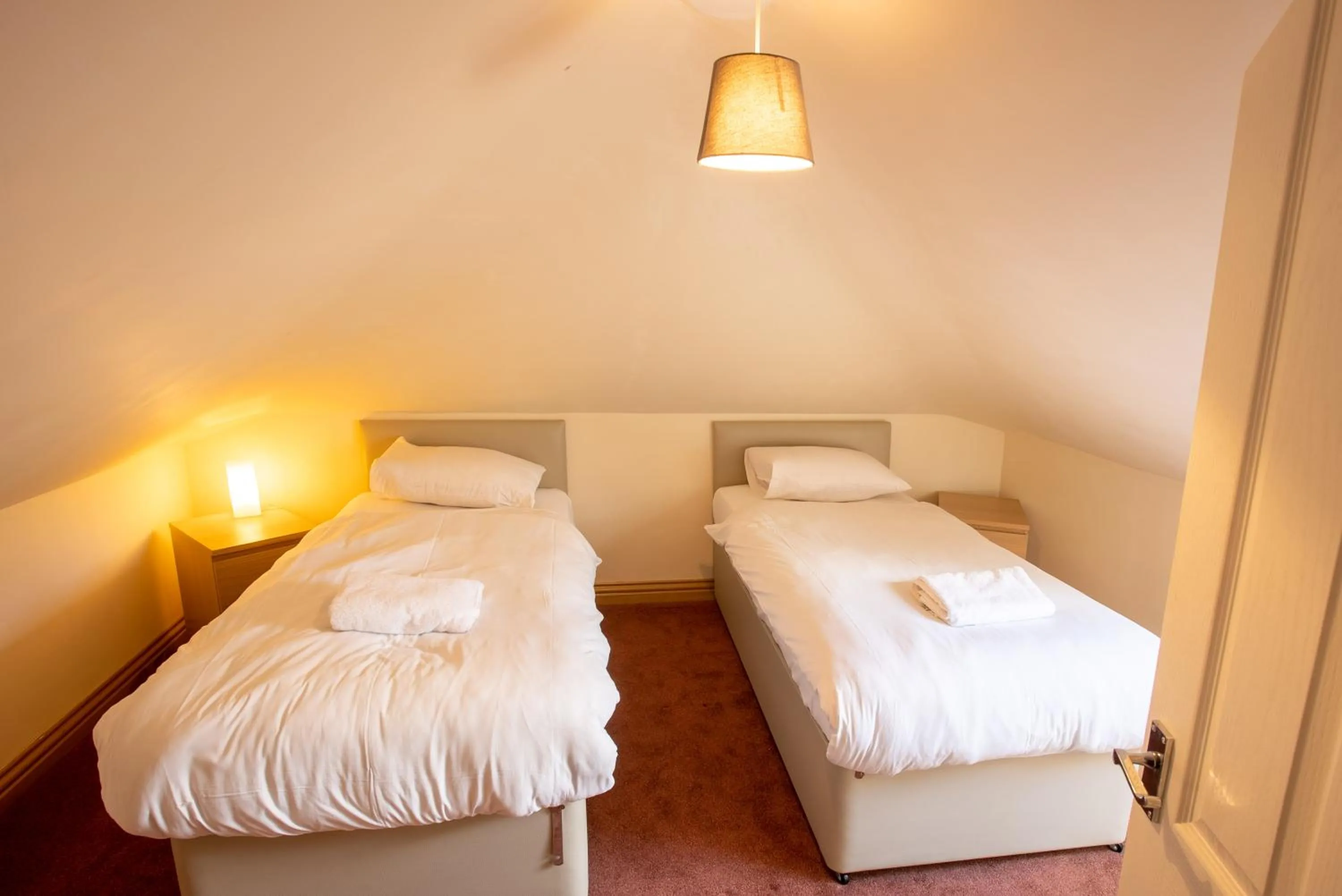 Bed in Traquair Arms Hotel