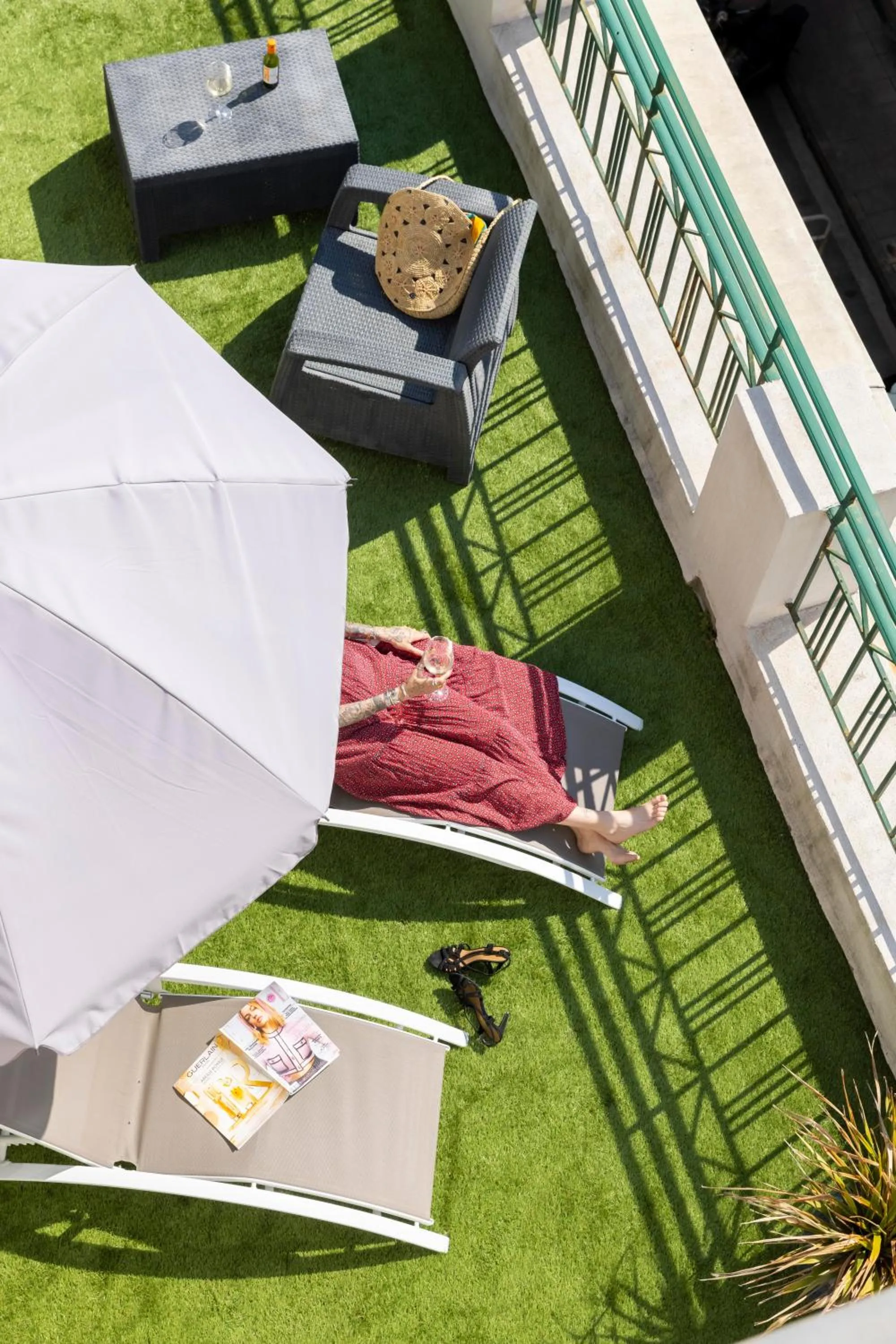 Patio in Hôtel Byakko Nice