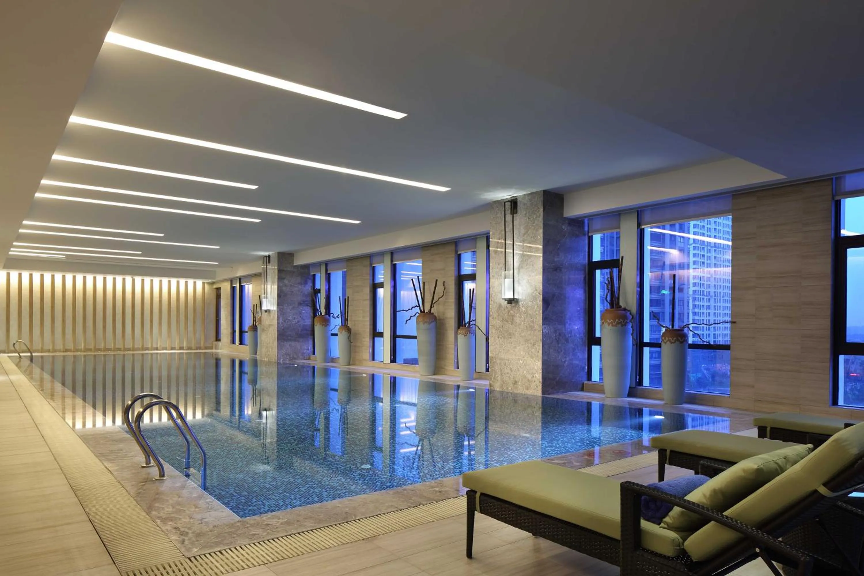 Swimming pool in Wanda Realm Bozhou