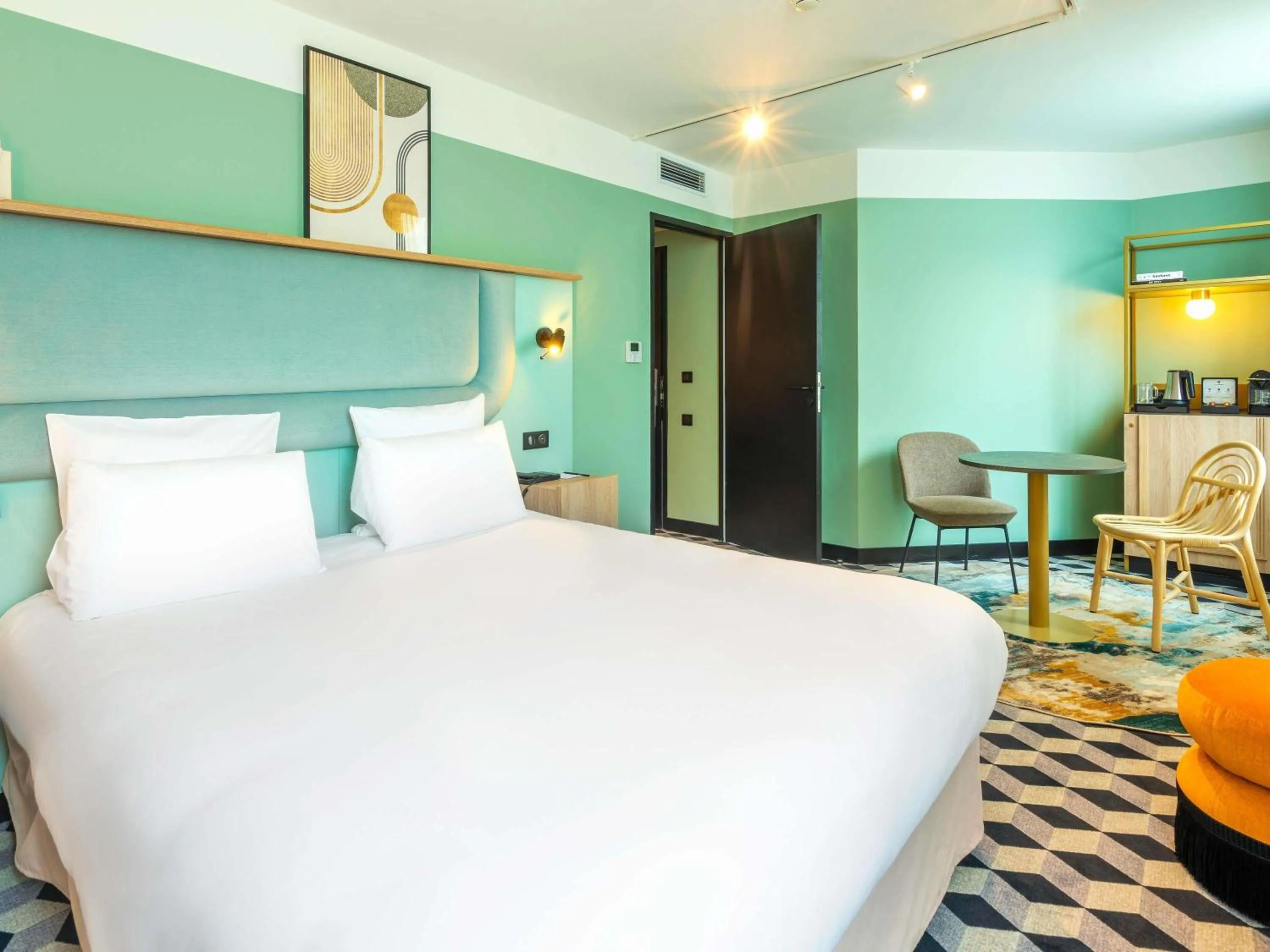 Bedroom, Bed in Le Splendid Hotel Lac D'Annecy - Handwritten Collection