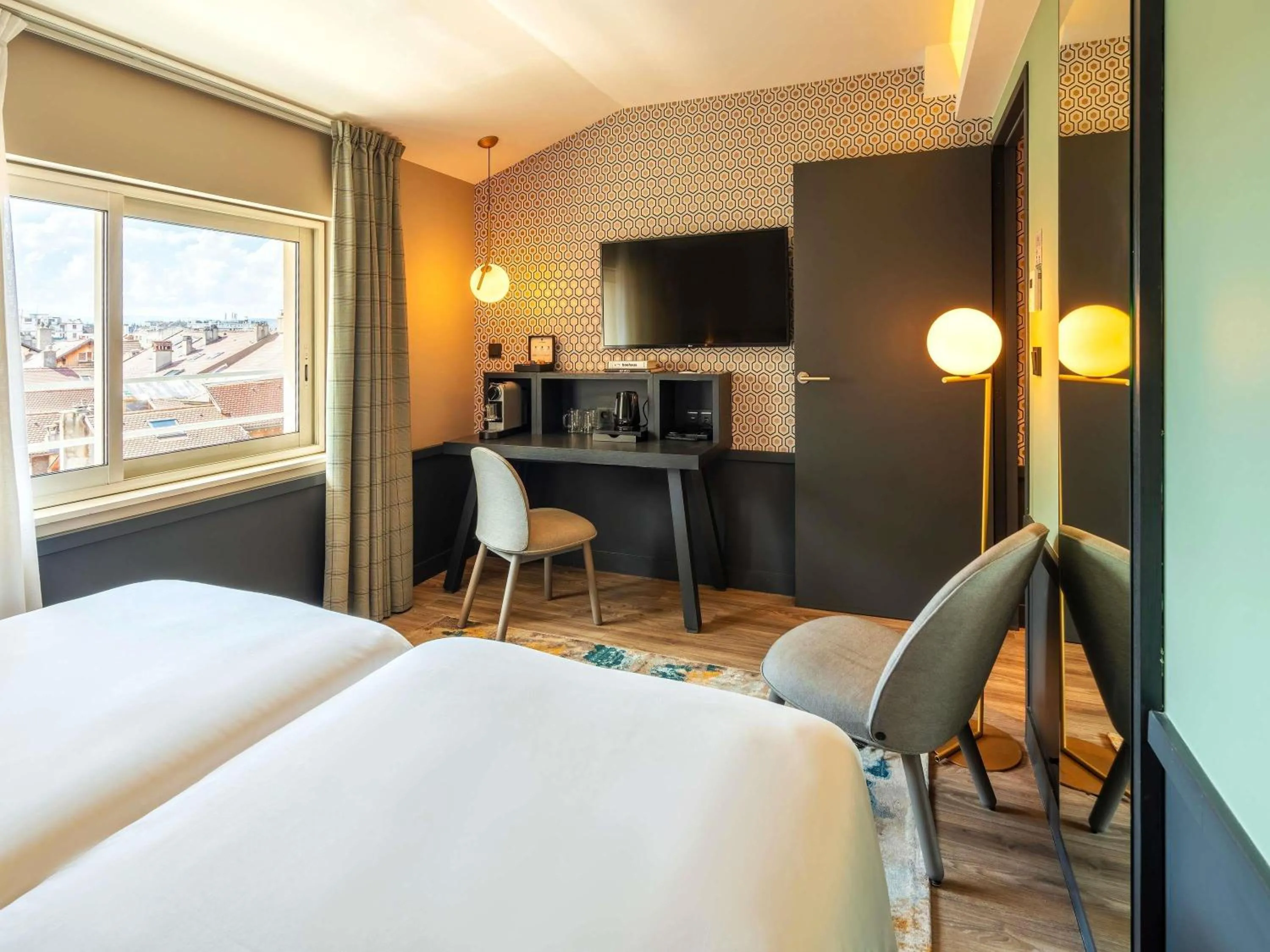 Bedroom, Bed in Le Splendid Hotel Lac D'Annecy - Handwritten Collection