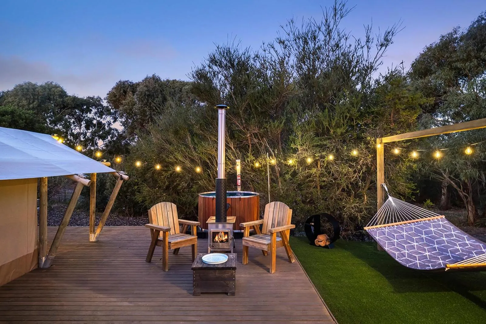 Natural landscape in Scamander Sanctuary Holiday Park