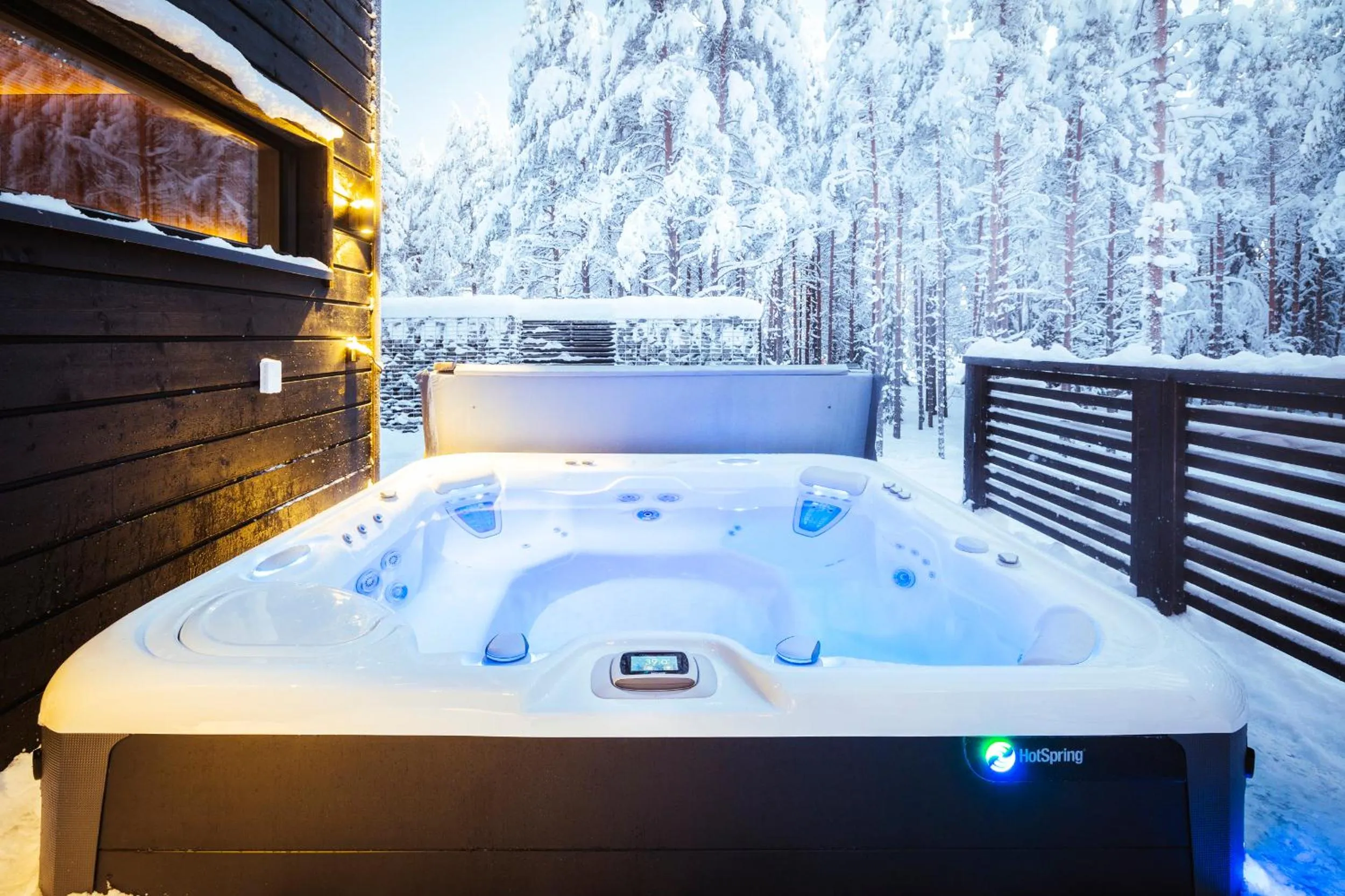 Hot Tub in Glass Resort