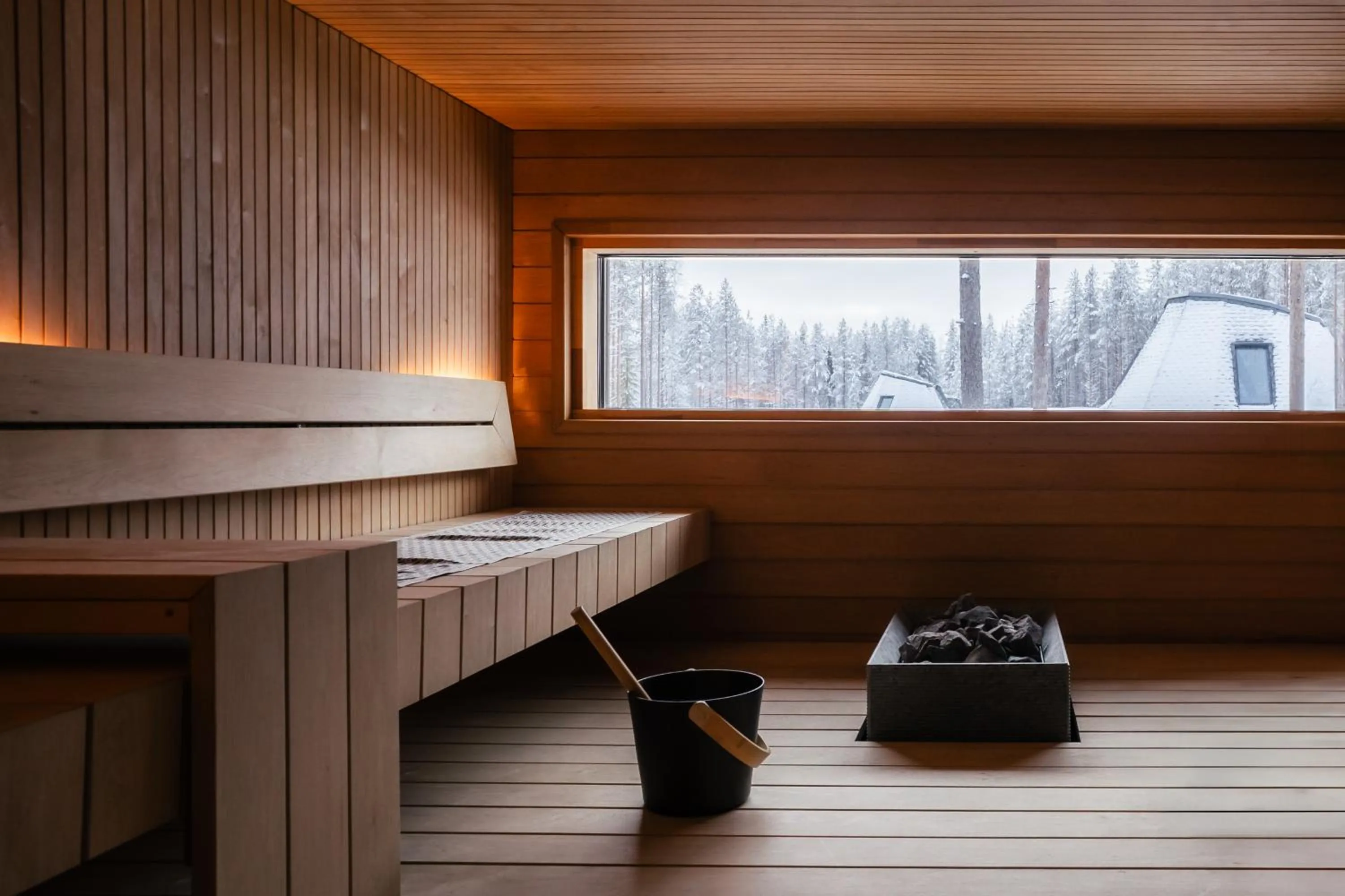 Sauna in Glass Resort
