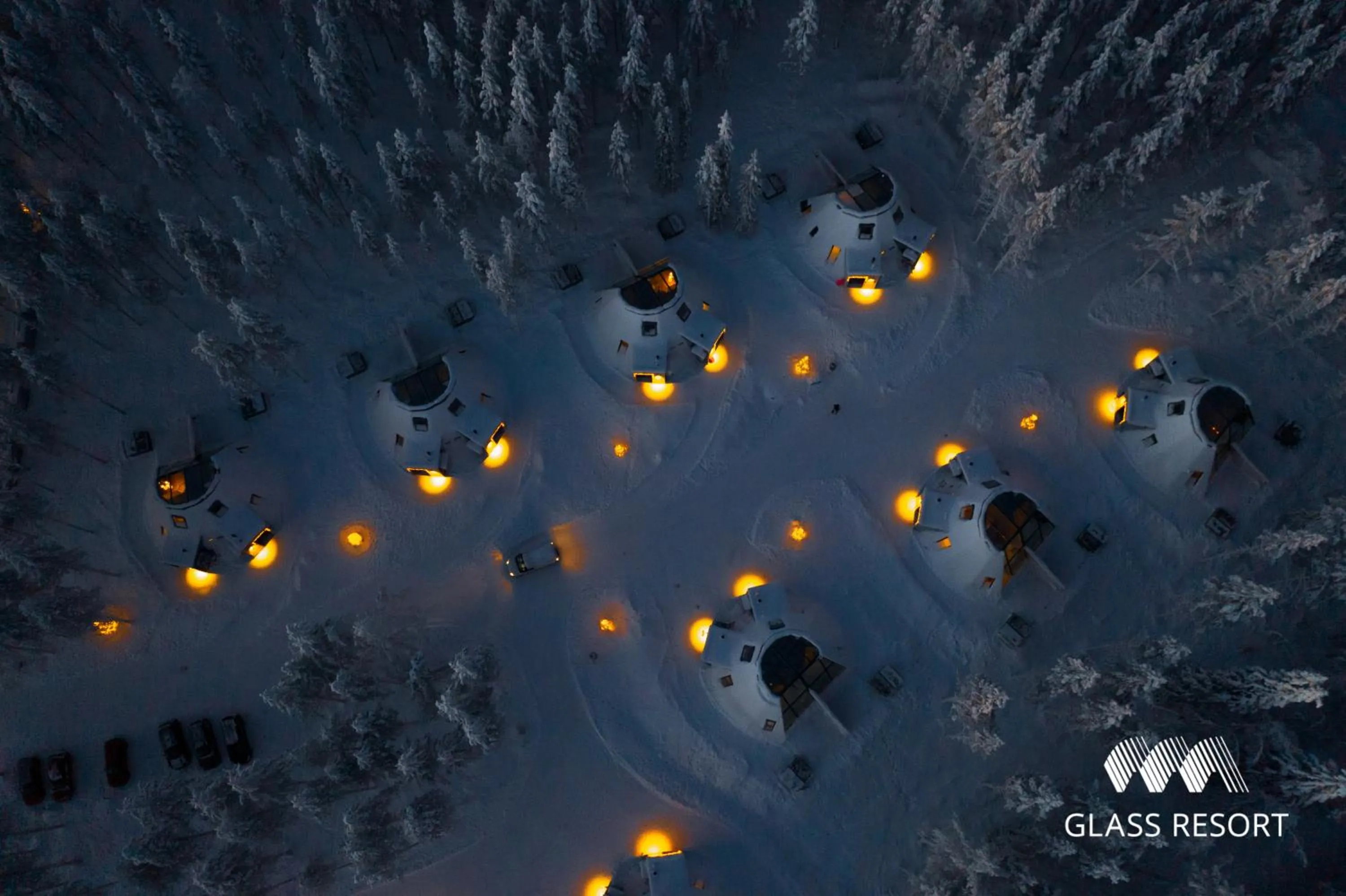 Night in Glass Resort