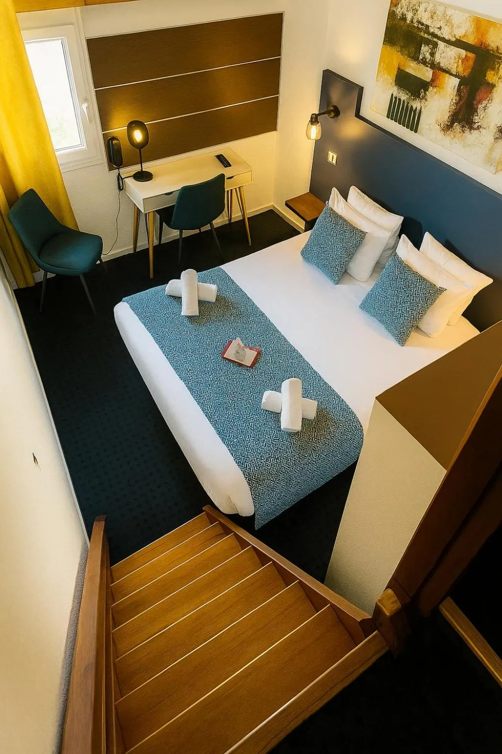 Bedroom, Bed in Hotel & Spa Gil de France Cap d'Agde