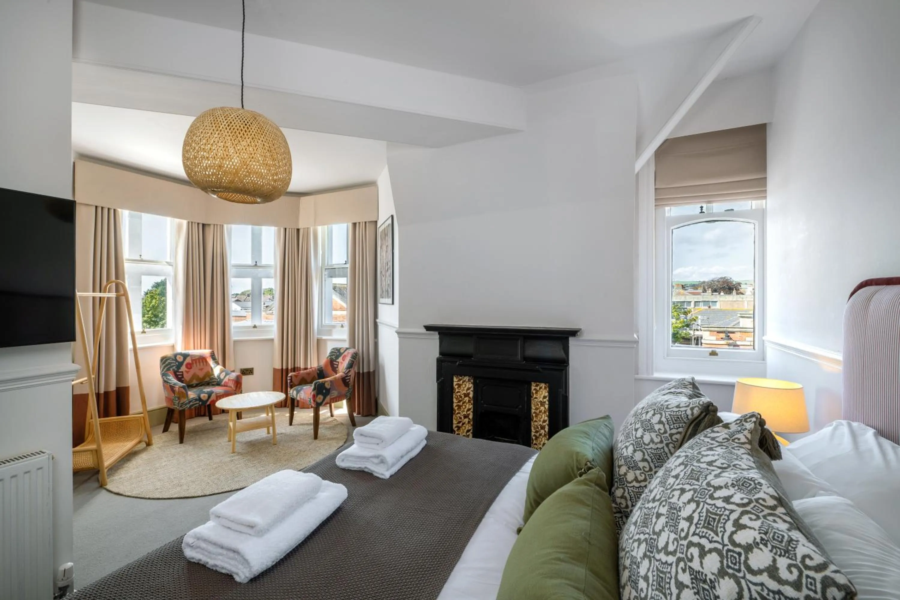 Bedroom, Bed in The Railway Hotel Worthing