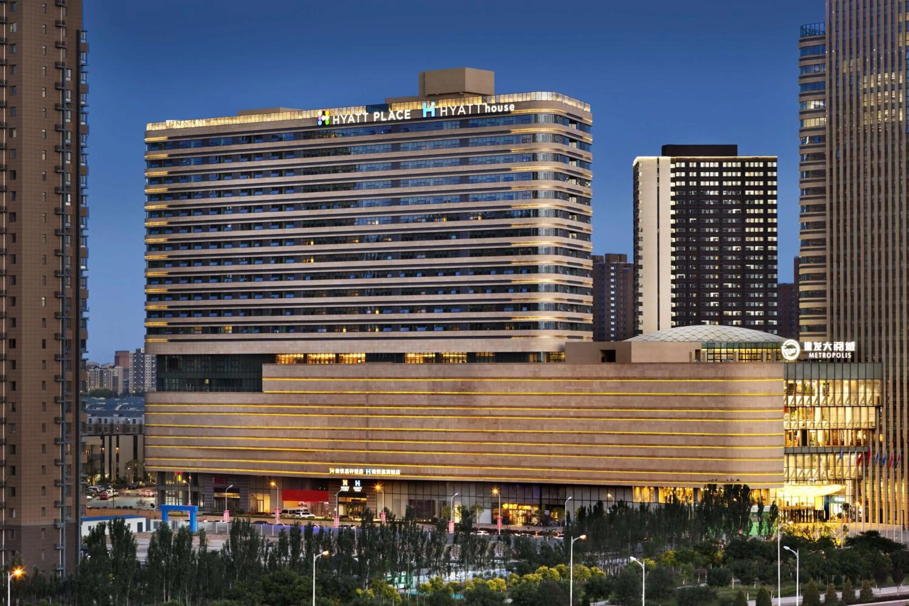 Property building in Hyatt House Yinchuan Yuecaicheng