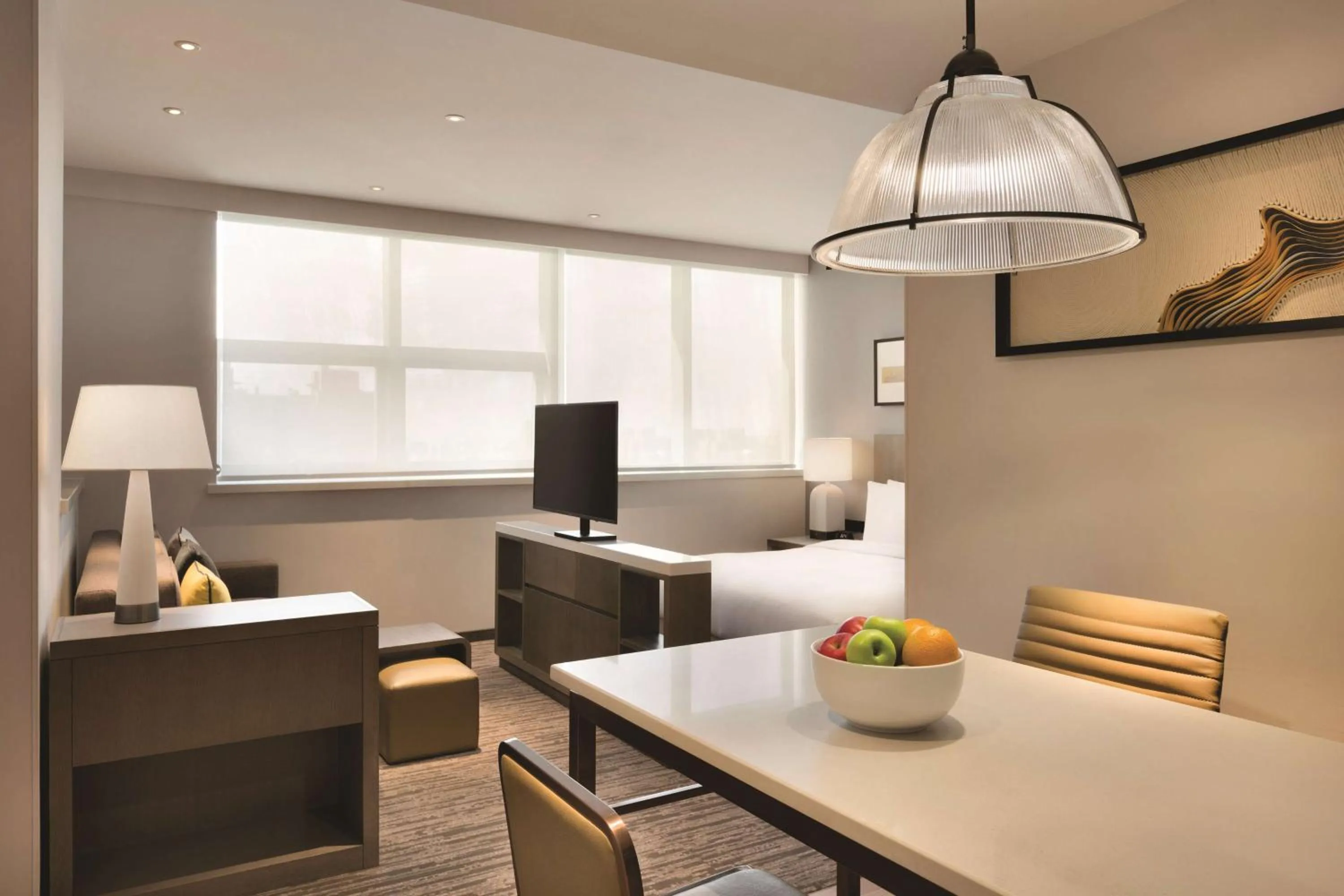 Photo of the whole room in Hyatt House Yinchuan Yuecaicheng