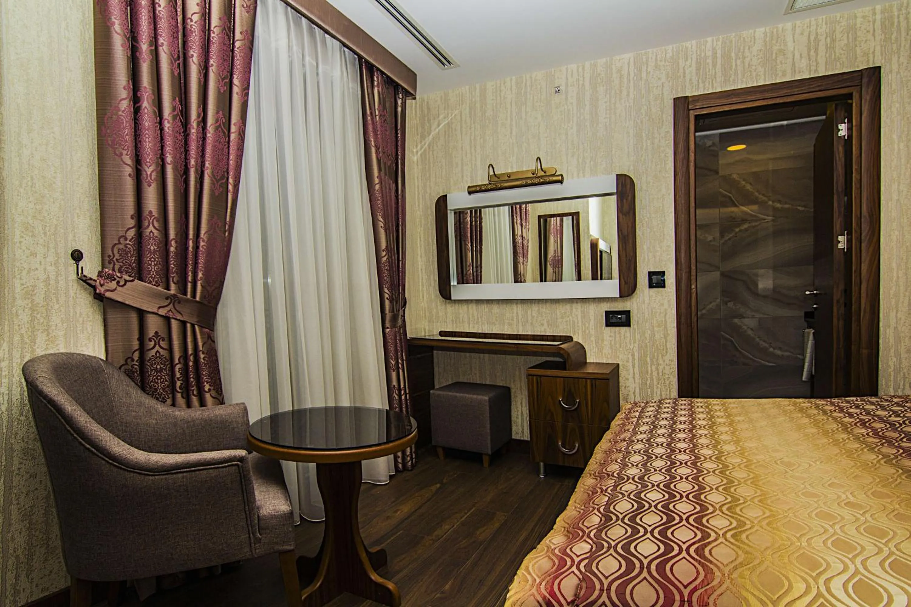 Decorative detail, Bed in İstanbul Vertu Hotel