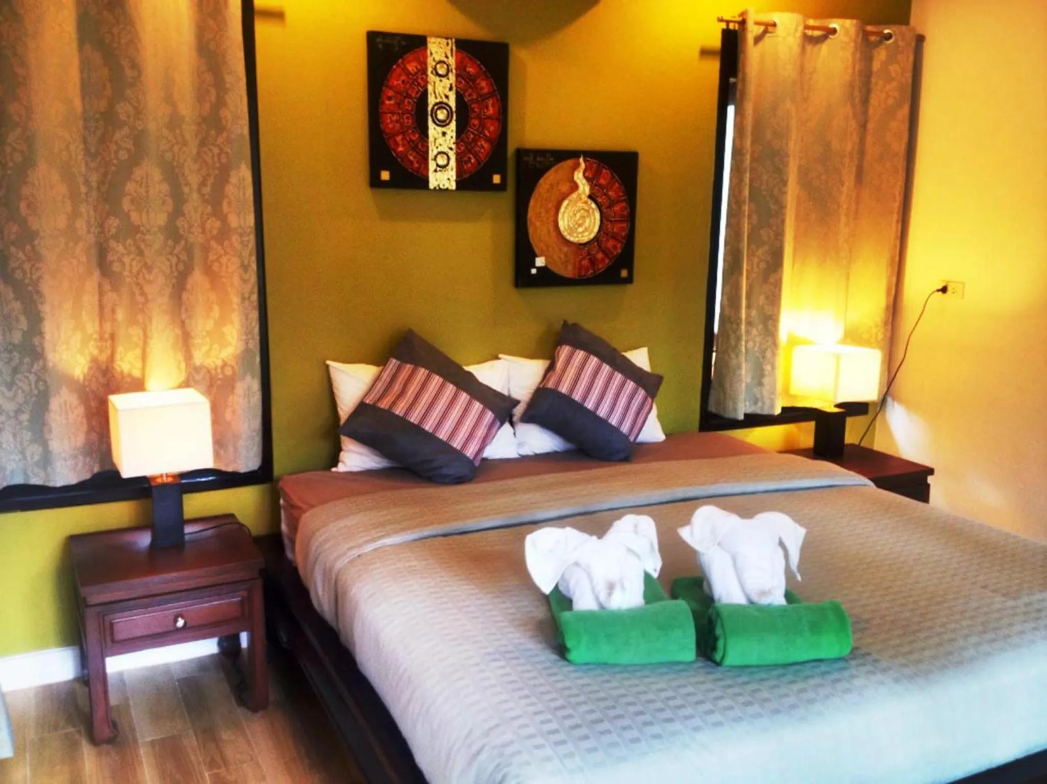 Bedroom, Bed in Villa Chaya