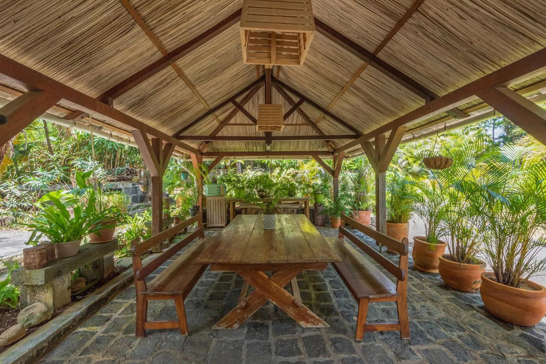 Patio in Maison D’hôtes Coignet