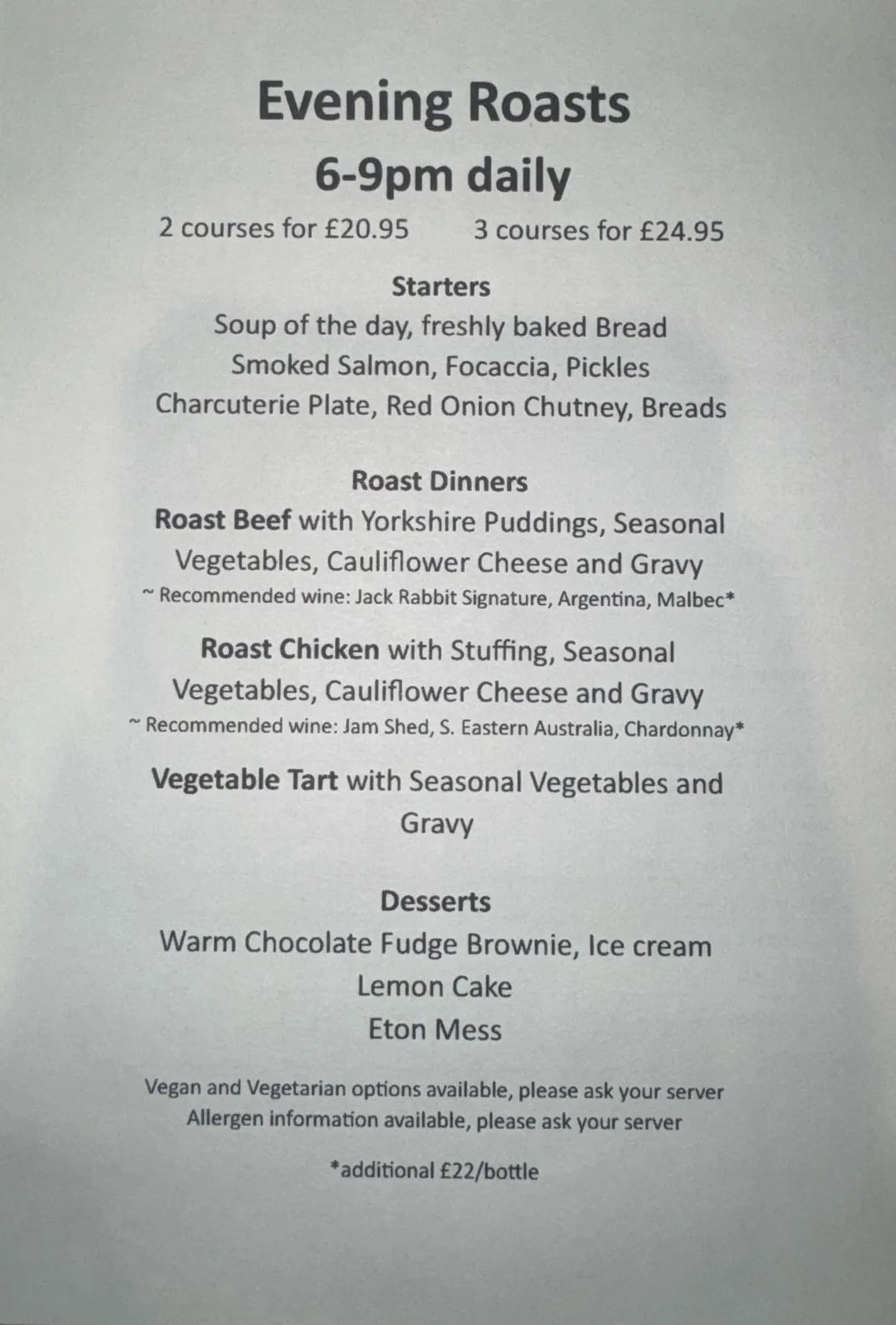 Restaurant/places to eat in The Lanes Hotel