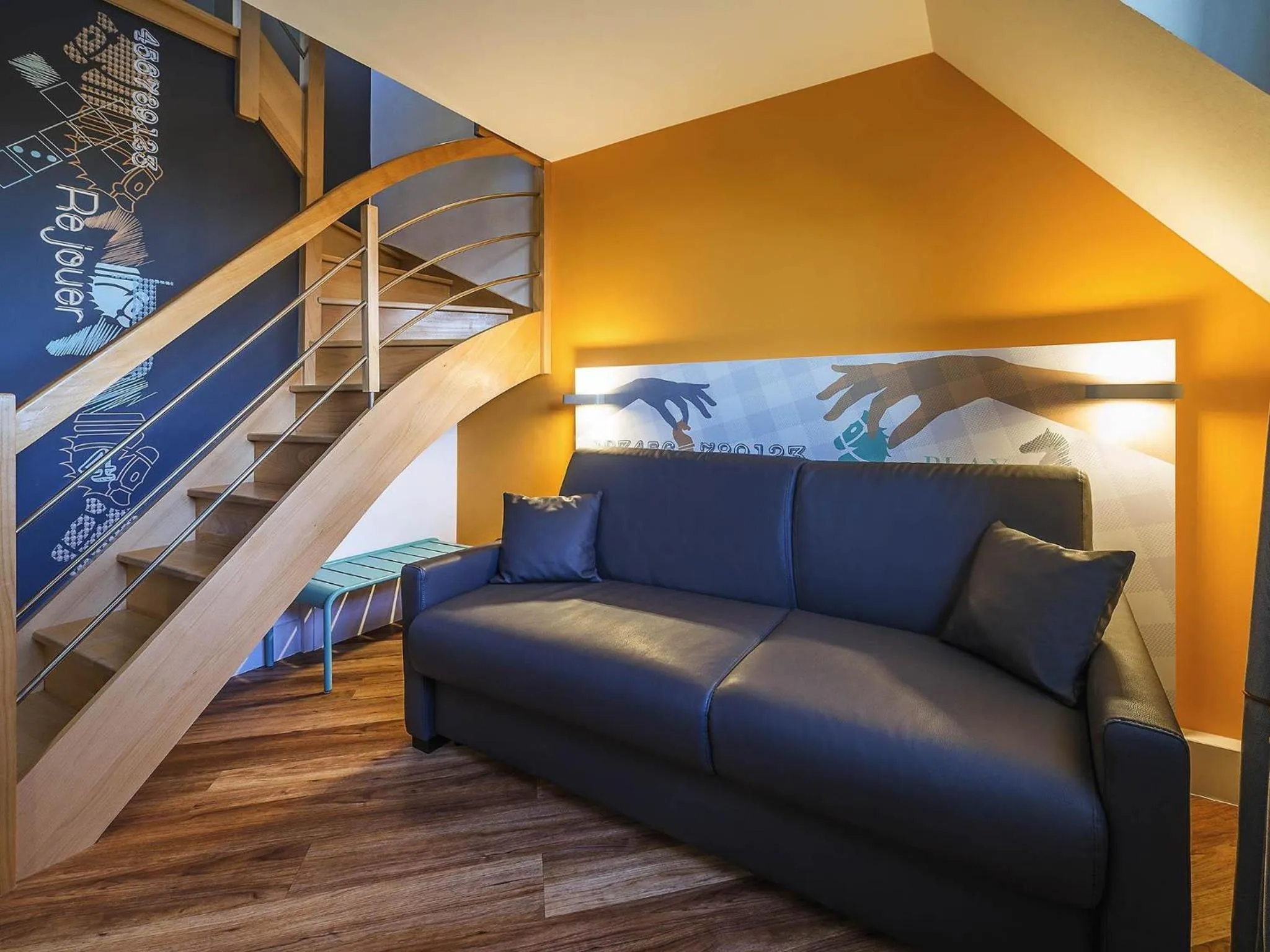 Bedroom in ibis Styles Deauville Centre