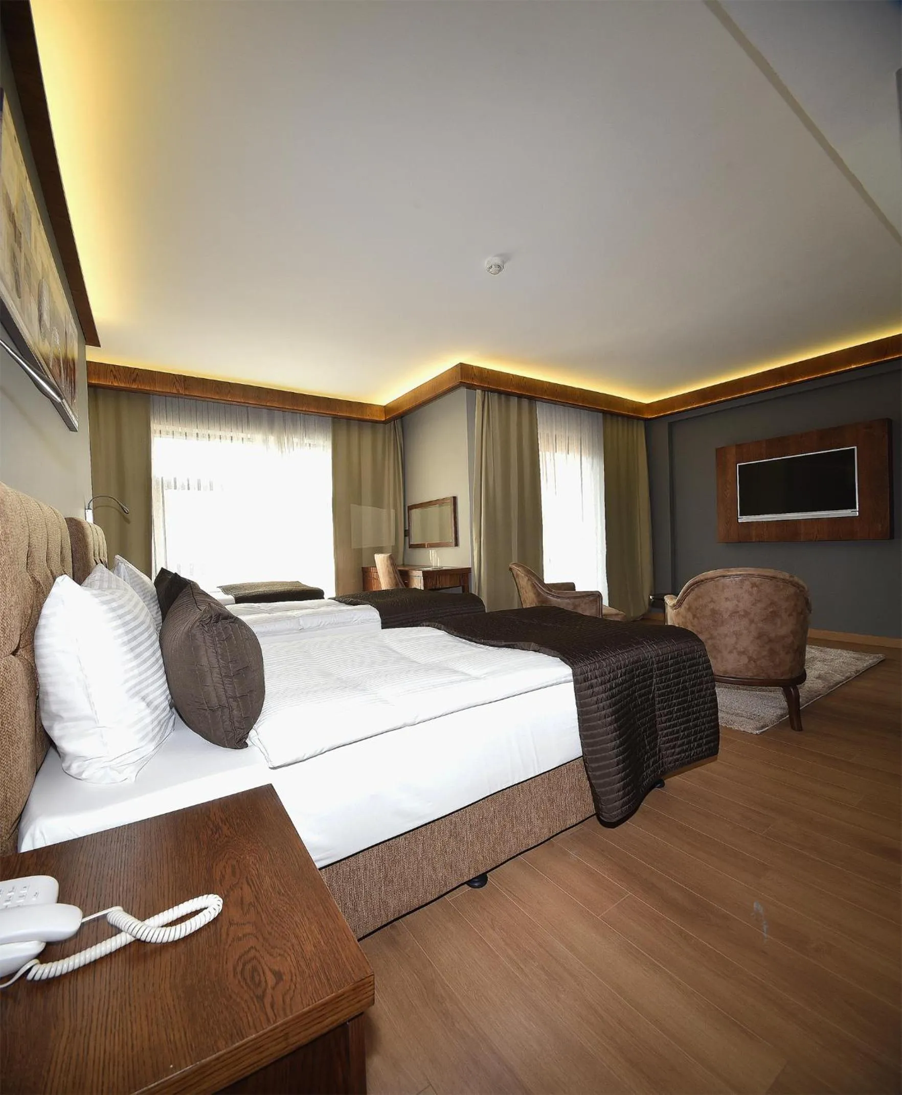 Property logo or sign, Bed in The Elegant Hotel