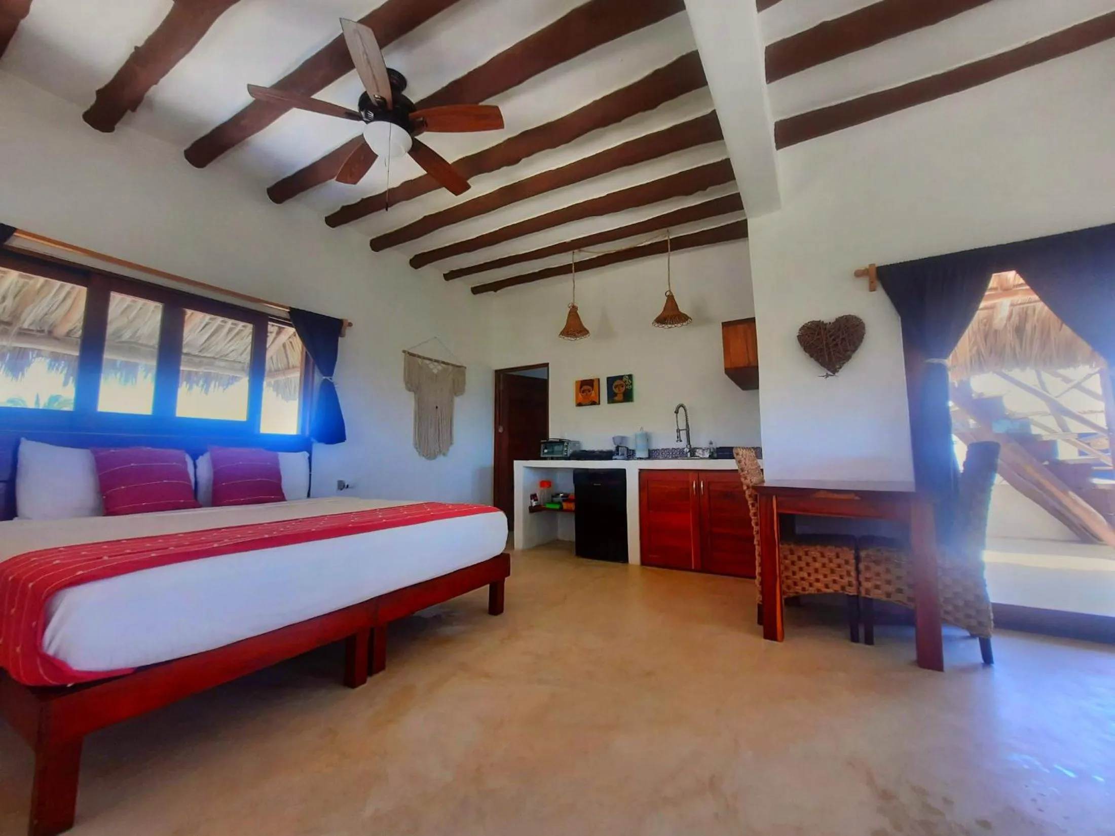 Bed in Casa Sofia Holbox