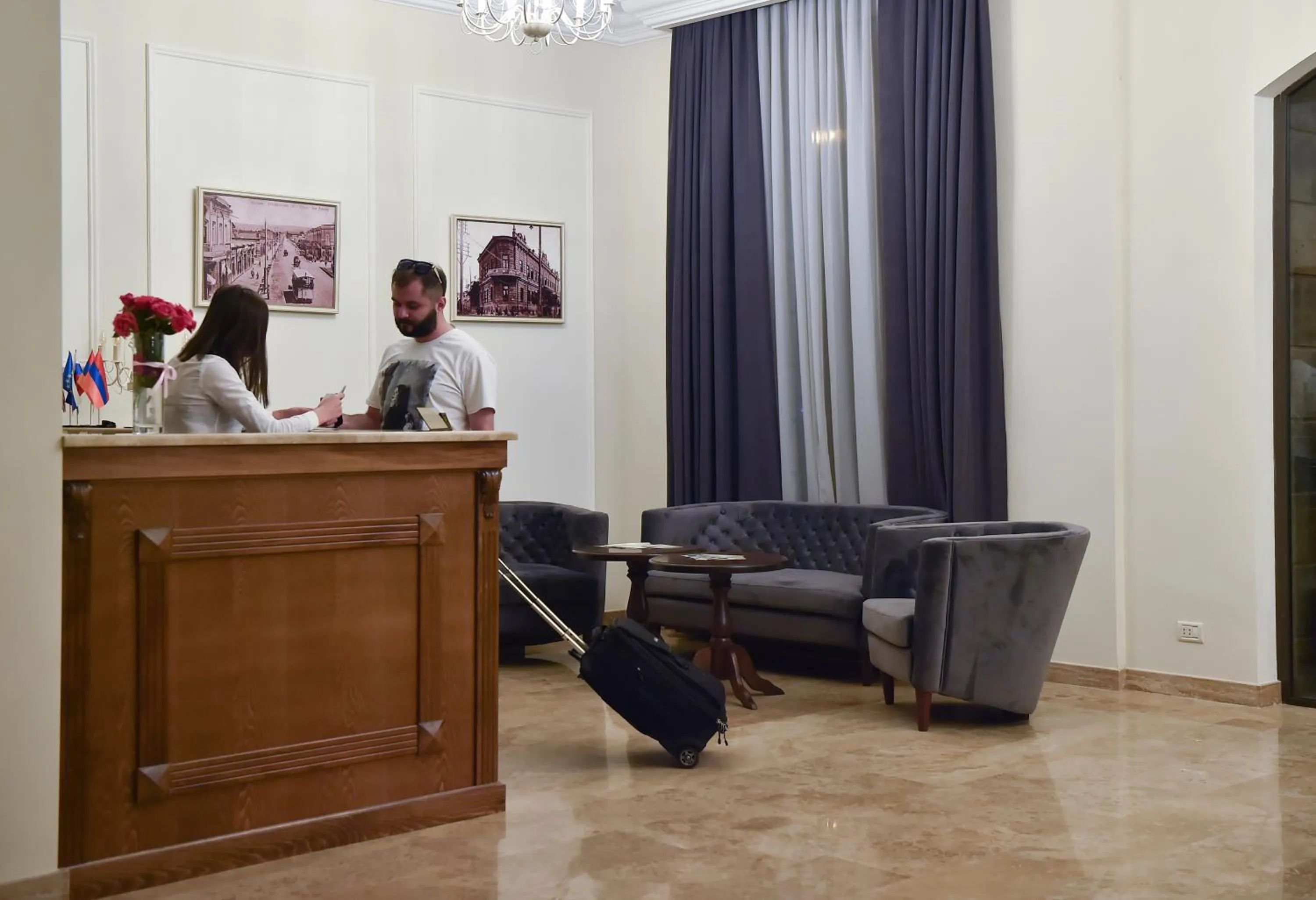 Lobby or reception in Boulevard Hotel