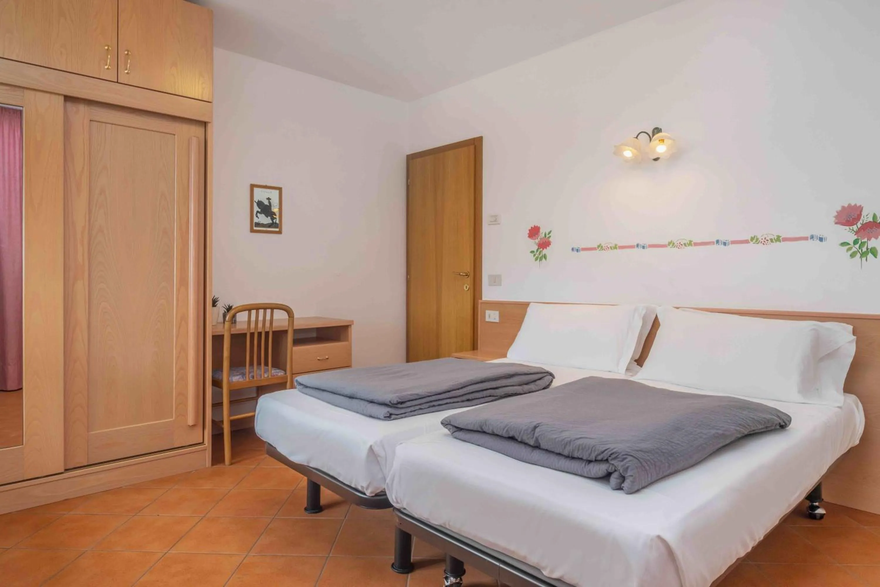 Bedroom, Bed in Appartamenti Decarli