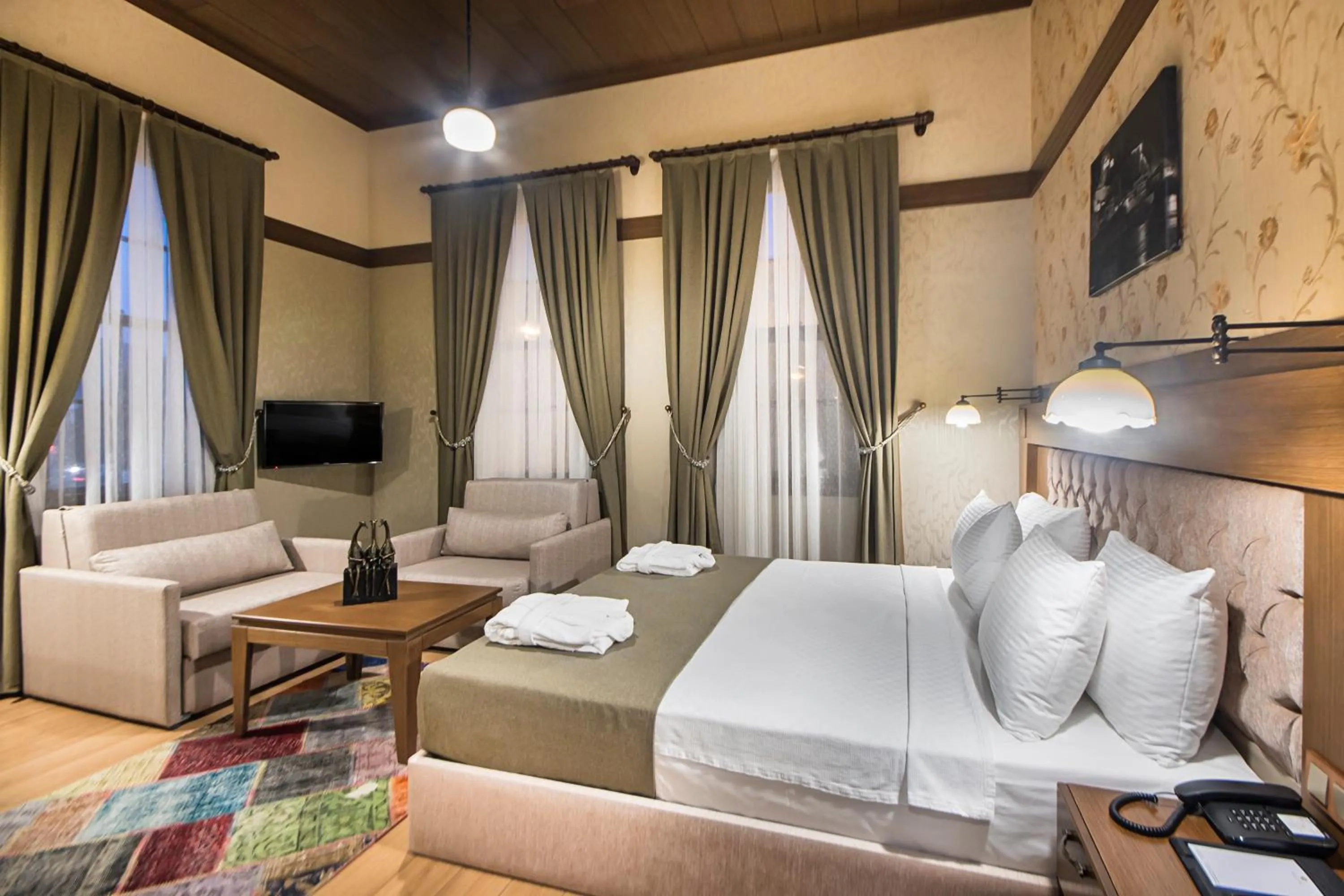 Bed in Sarıkonak Boutique & Spa Hotel Amasya