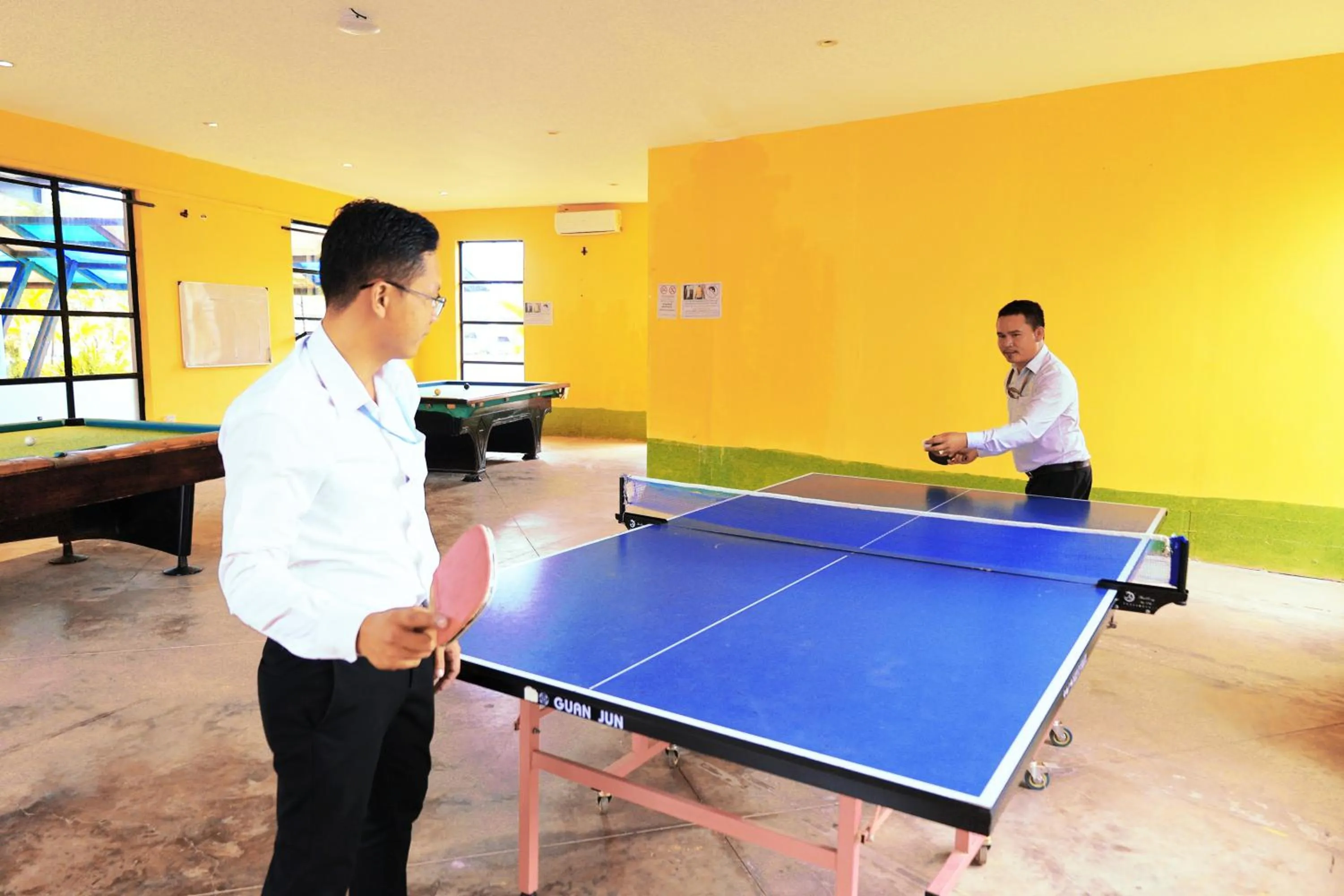 Table tennis in Shanghai Resort