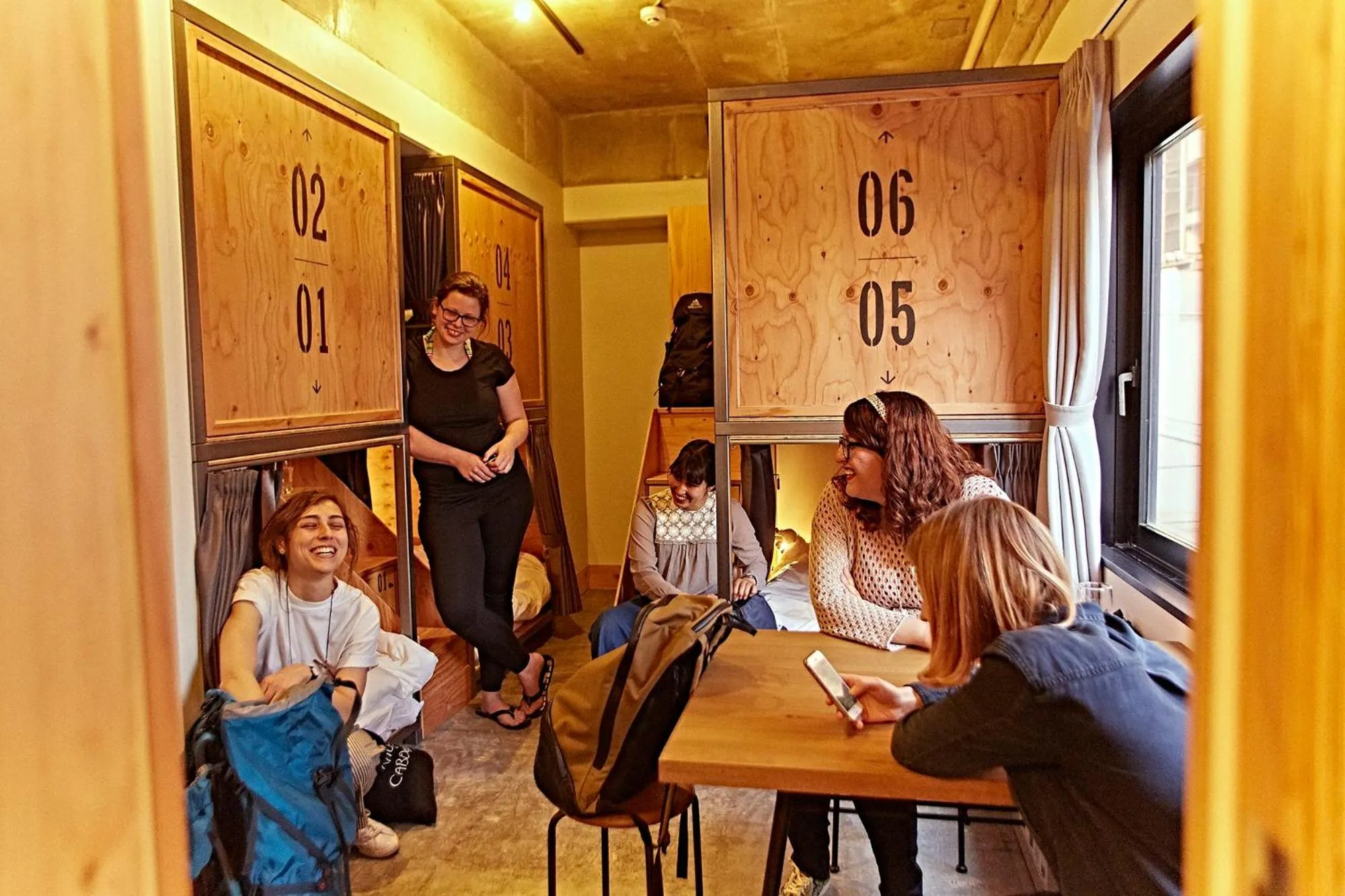 group of guests in Wise Owl Hostels Shibuya