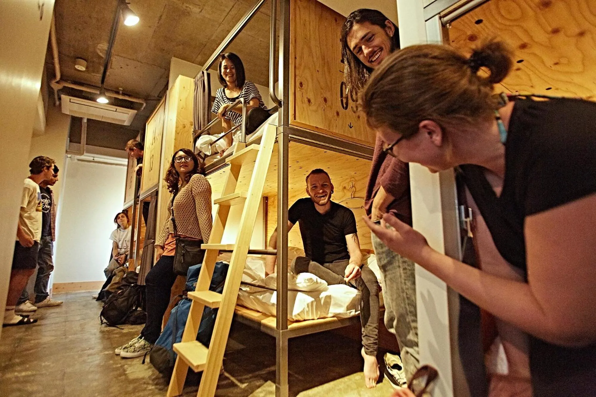 bunk bed in Wise Owl Hostels Shibuya