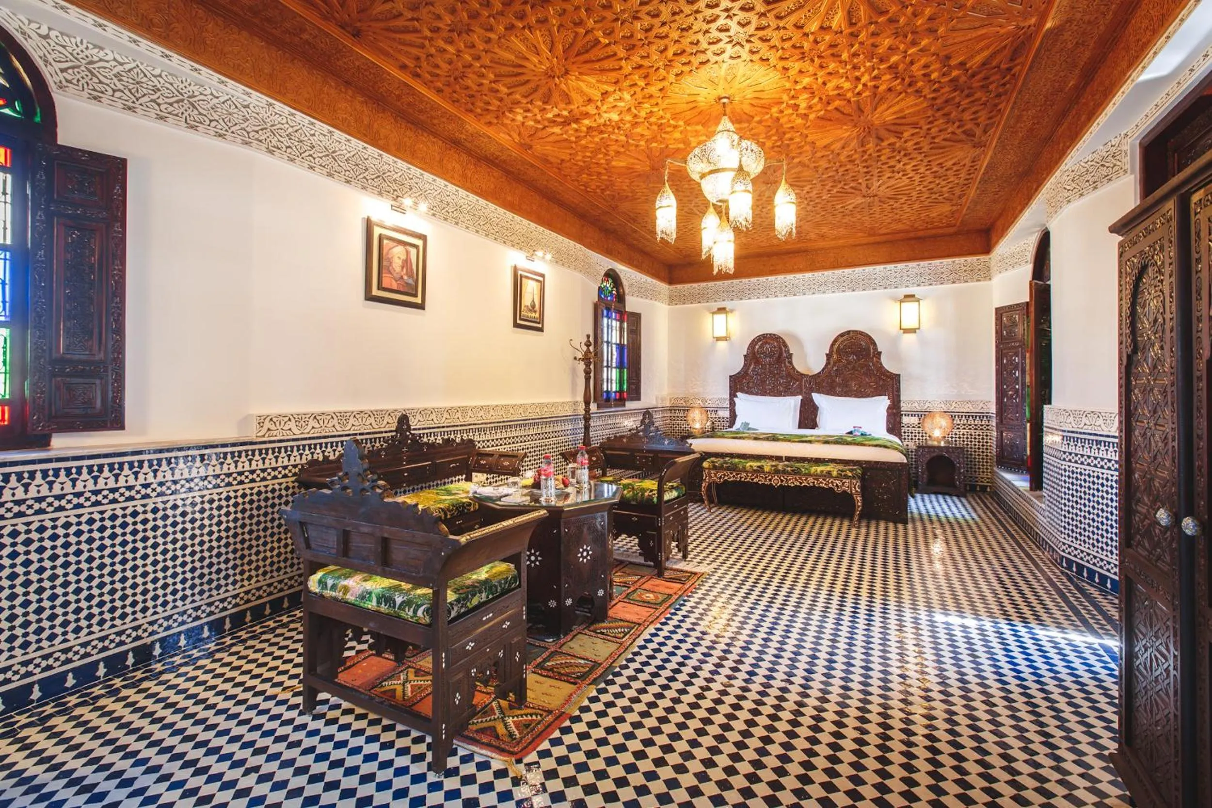 Bedroom, Bed in Riad Fes Maya Suite & Spa