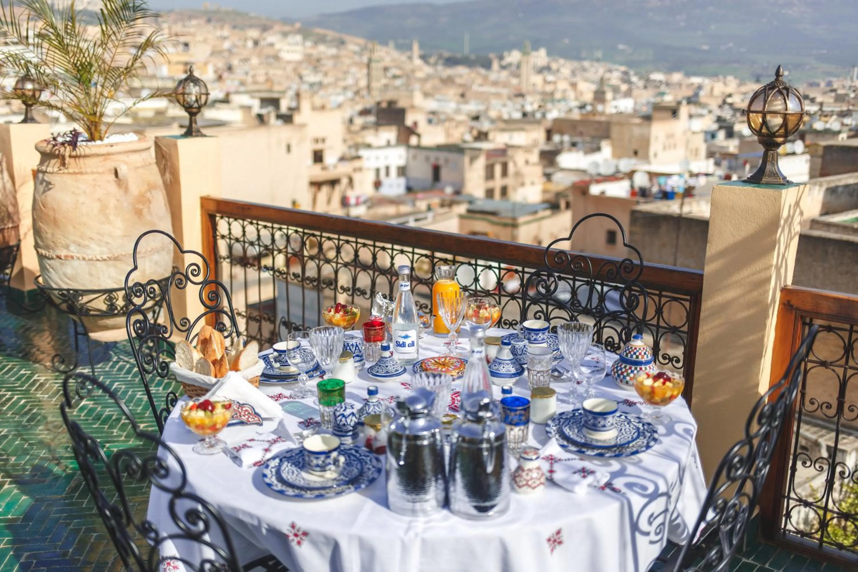 Continental breakfast in Riad Fes Maya Suite & Spa