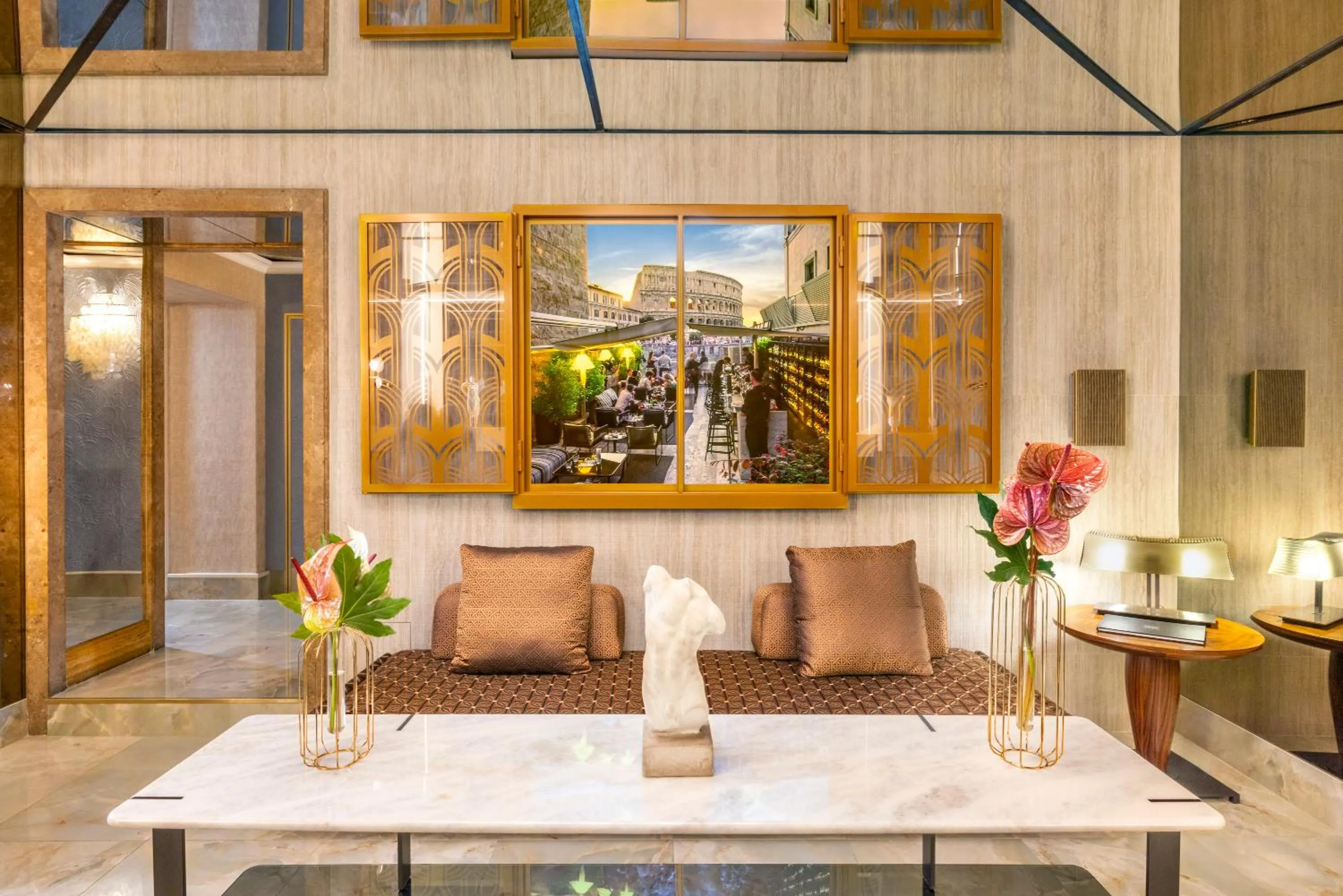 Lobby or reception in Hotel Palazzo Manfredi – Small Luxury Hotels of the World