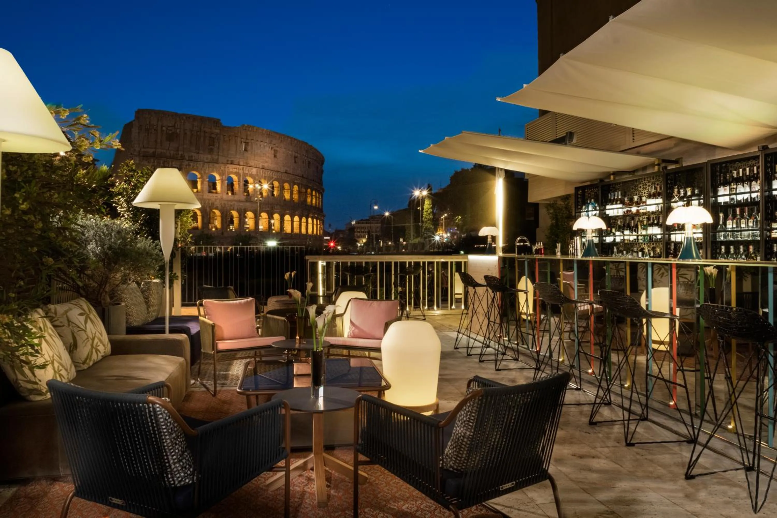 Lounge or bar in Hotel Palazzo Manfredi – Small Luxury Hotels of the World