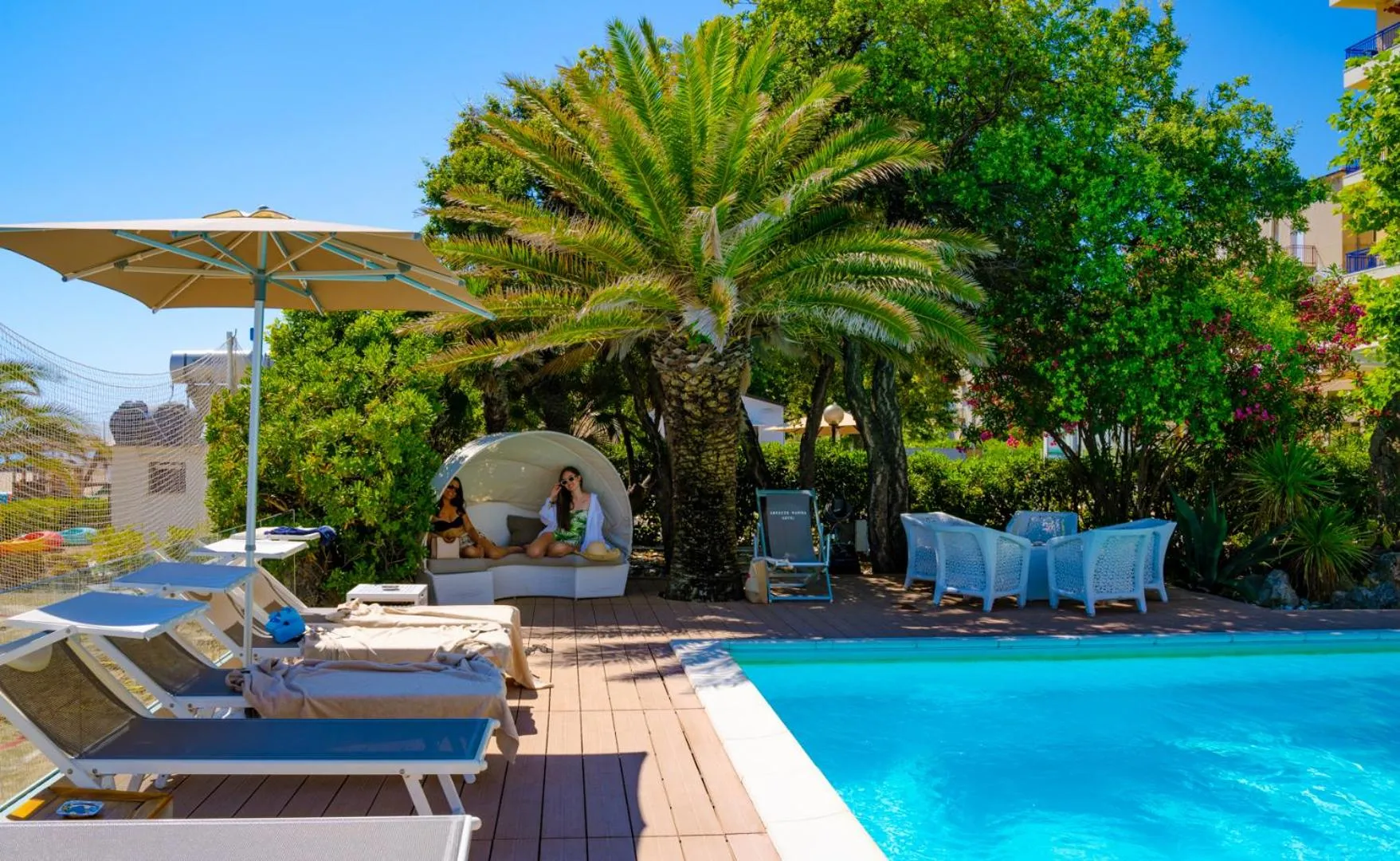 Pool view in Hotel Abruzzo Marina