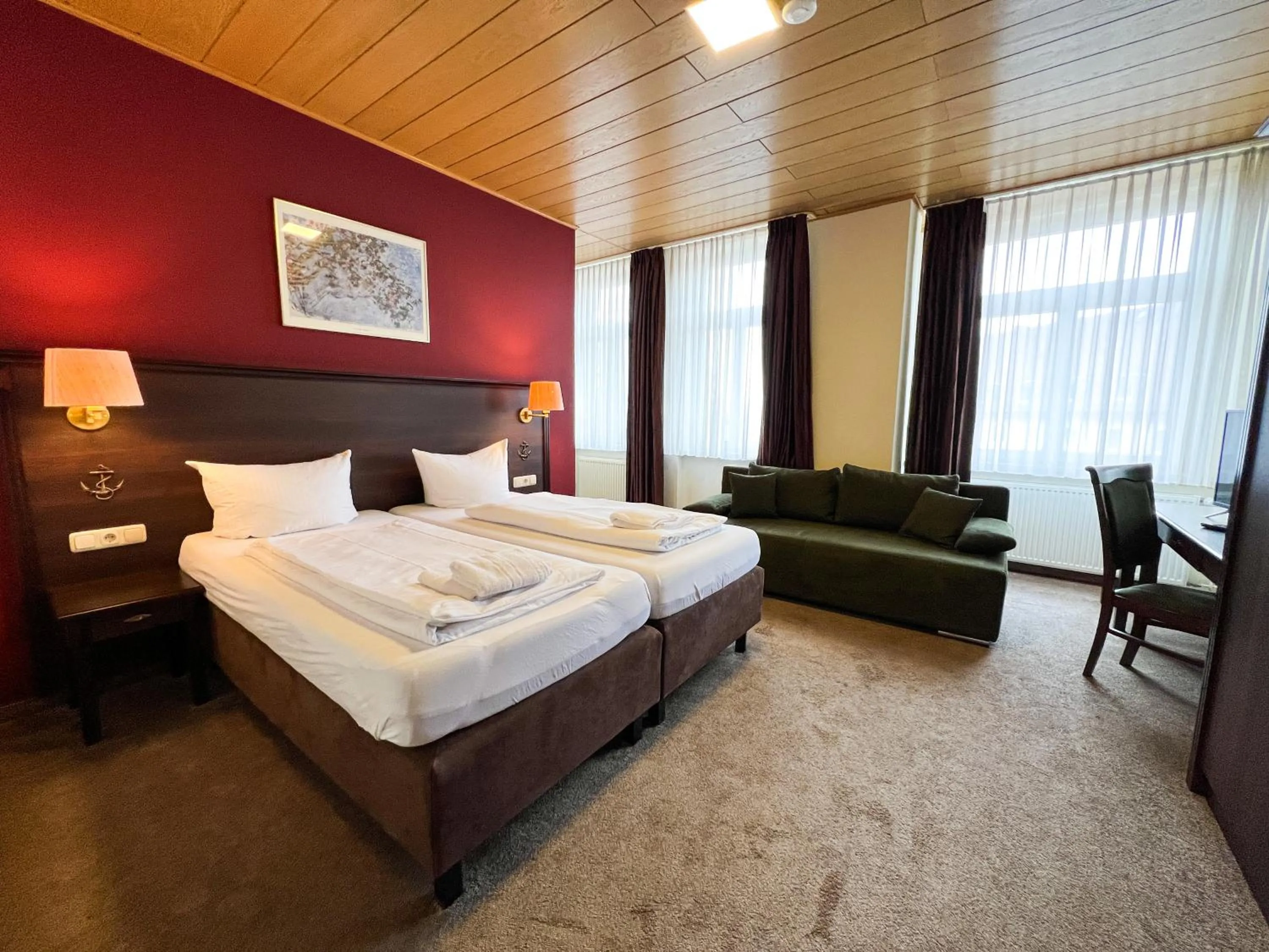 Bed in Hotel Fränkischer Hof