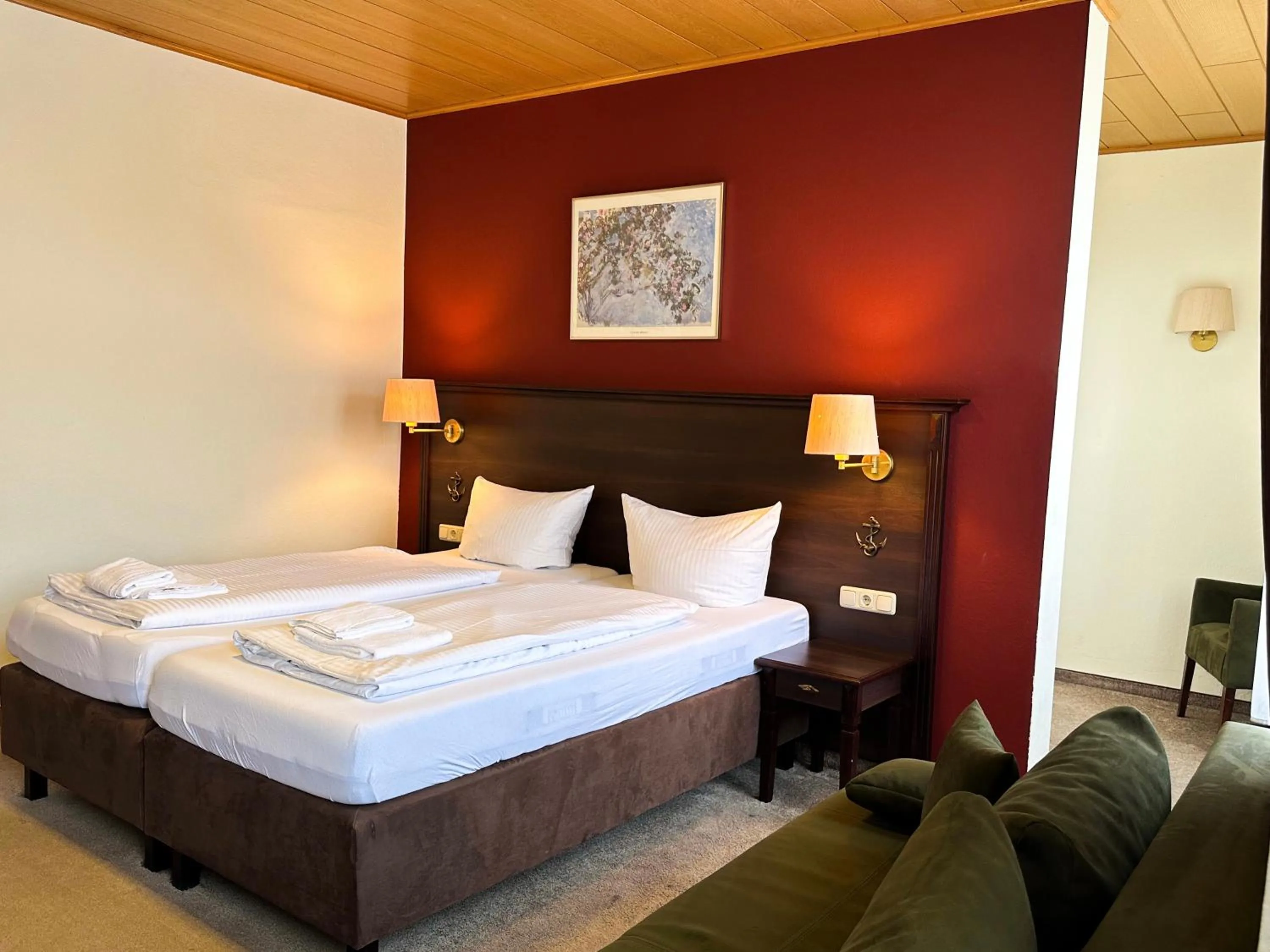 Bed in Hotel Fränkischer Hof