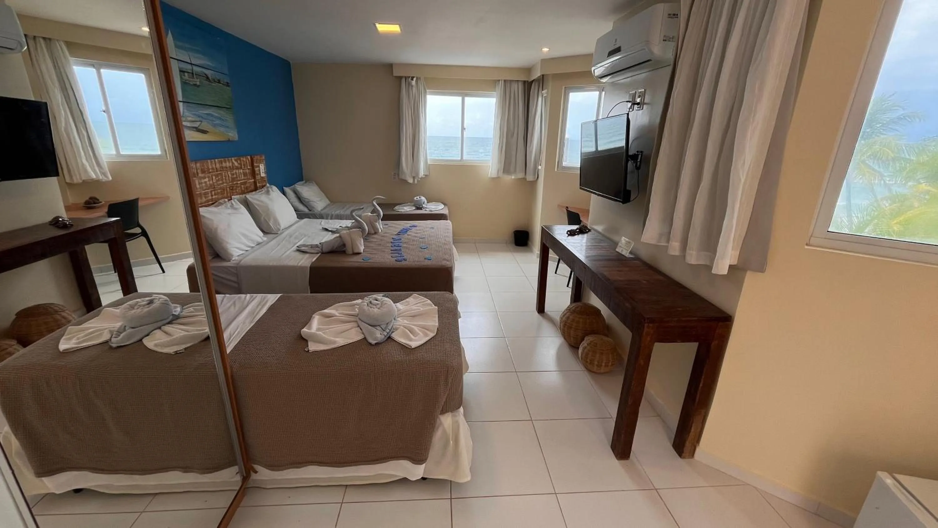 View (from property/room), Bed in Pousada Maria Bonita Porto De Galinhas