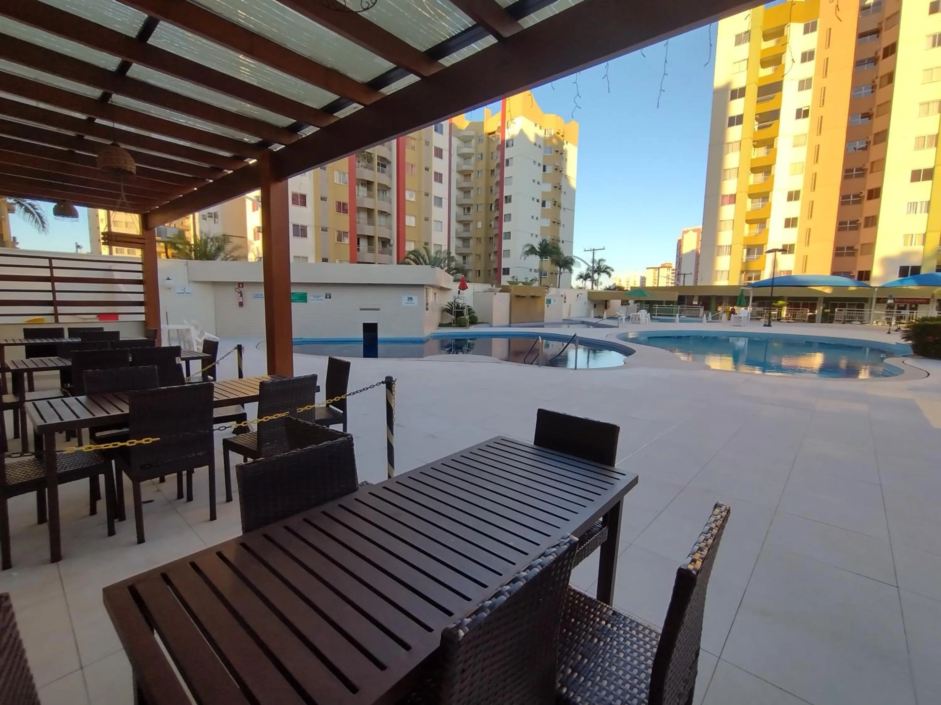 Area and facilities in Vitória das Thermas Caldas Novas - ACHEI FERIAS - Com Roupa de Cama