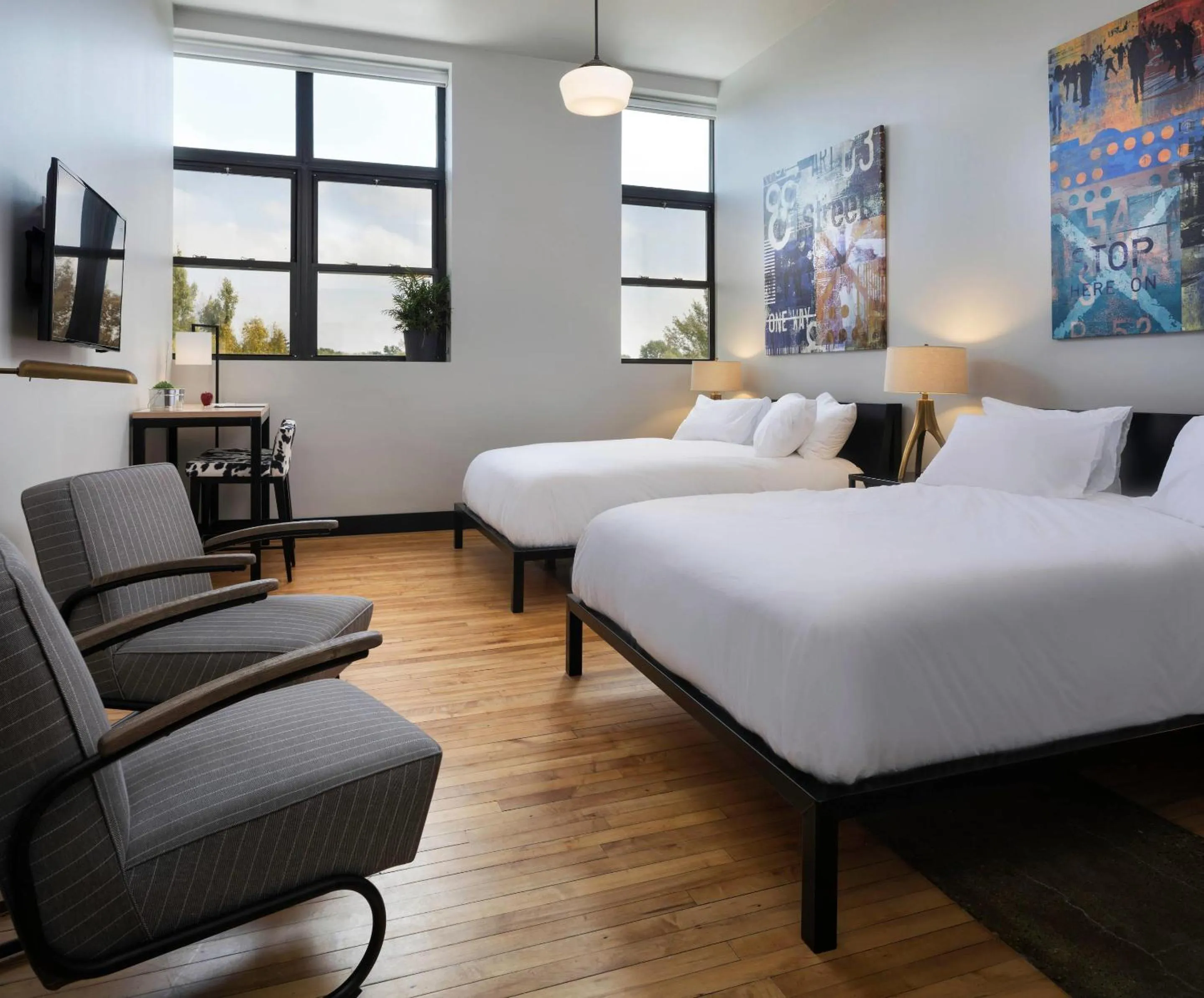 Bedroom, Bed in Hotel Grinnell, Ascend Hotel Collection