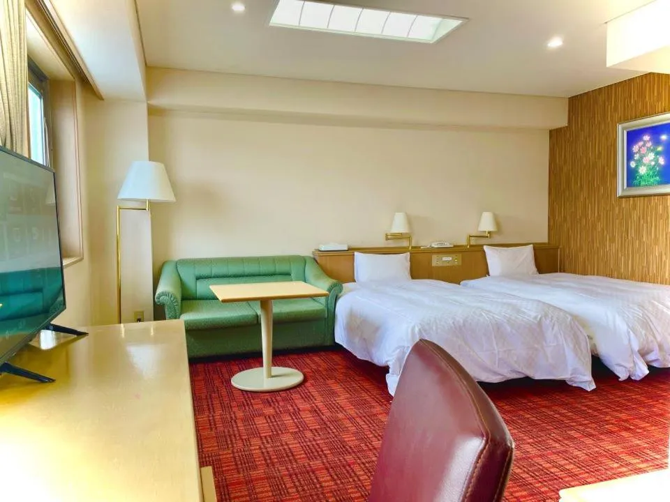 Bed in Yokote Central Hotel