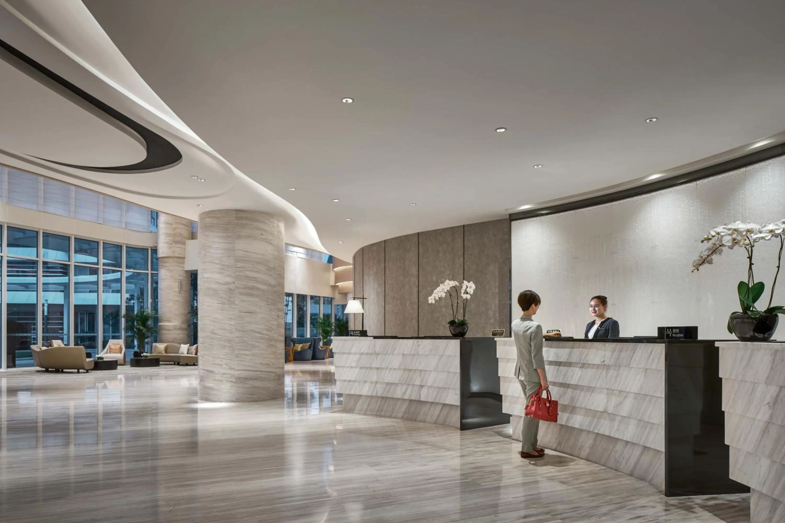 Lobby or reception in The QUBE Hotel Shanghai Hongqiao
