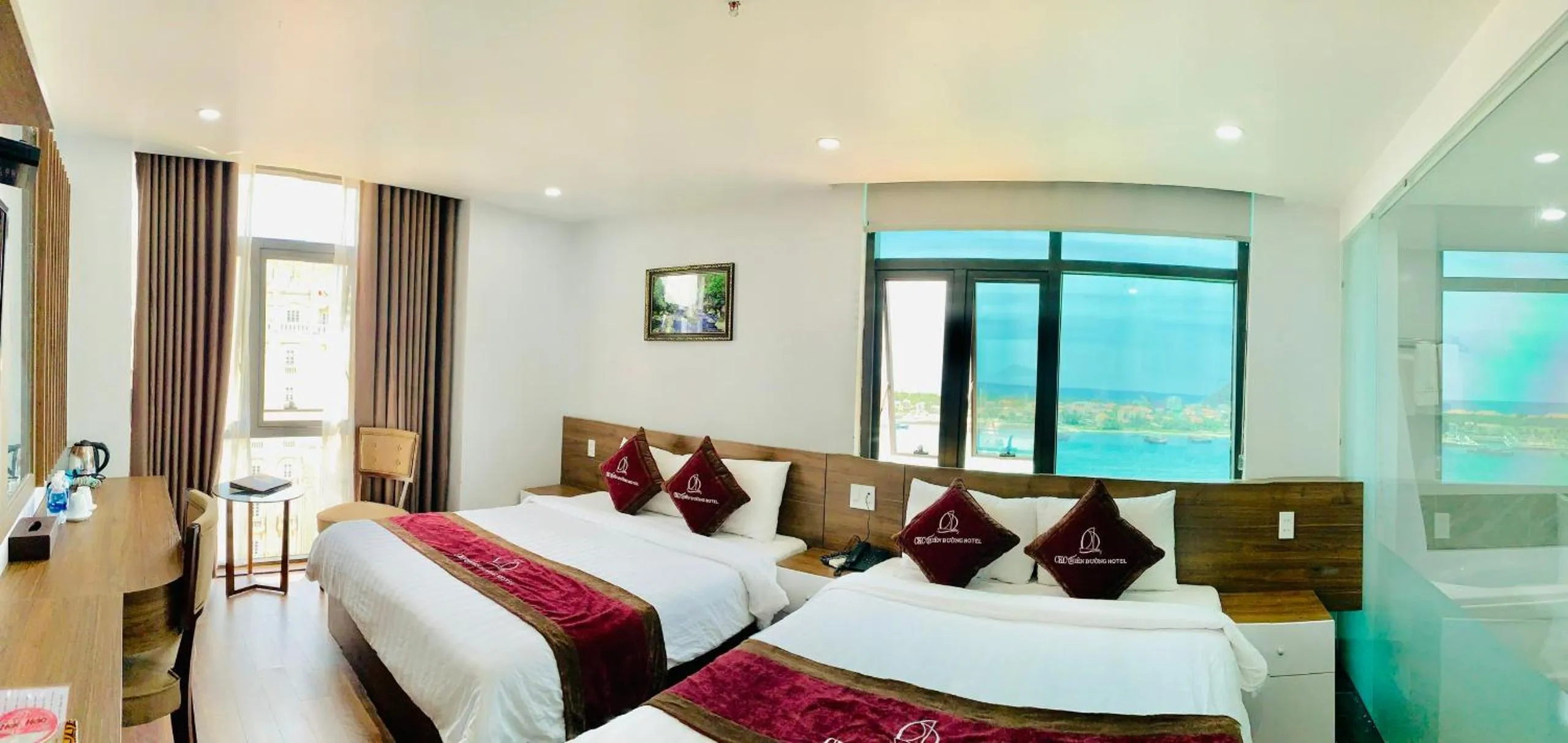 Photo of the whole room, Bed in CKC Thien Duong Hotel