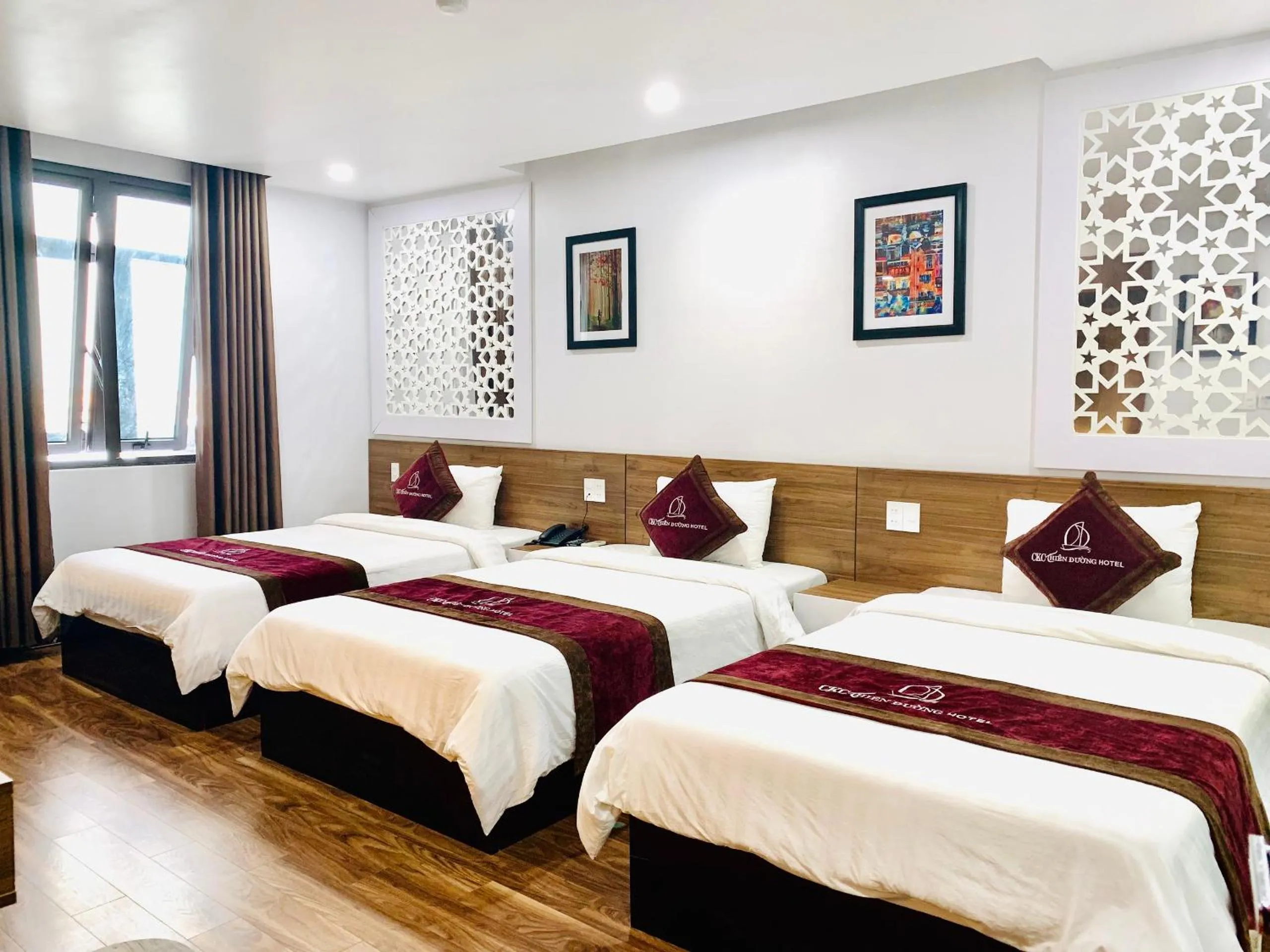 Bed in CKC Thien Duong Hotel