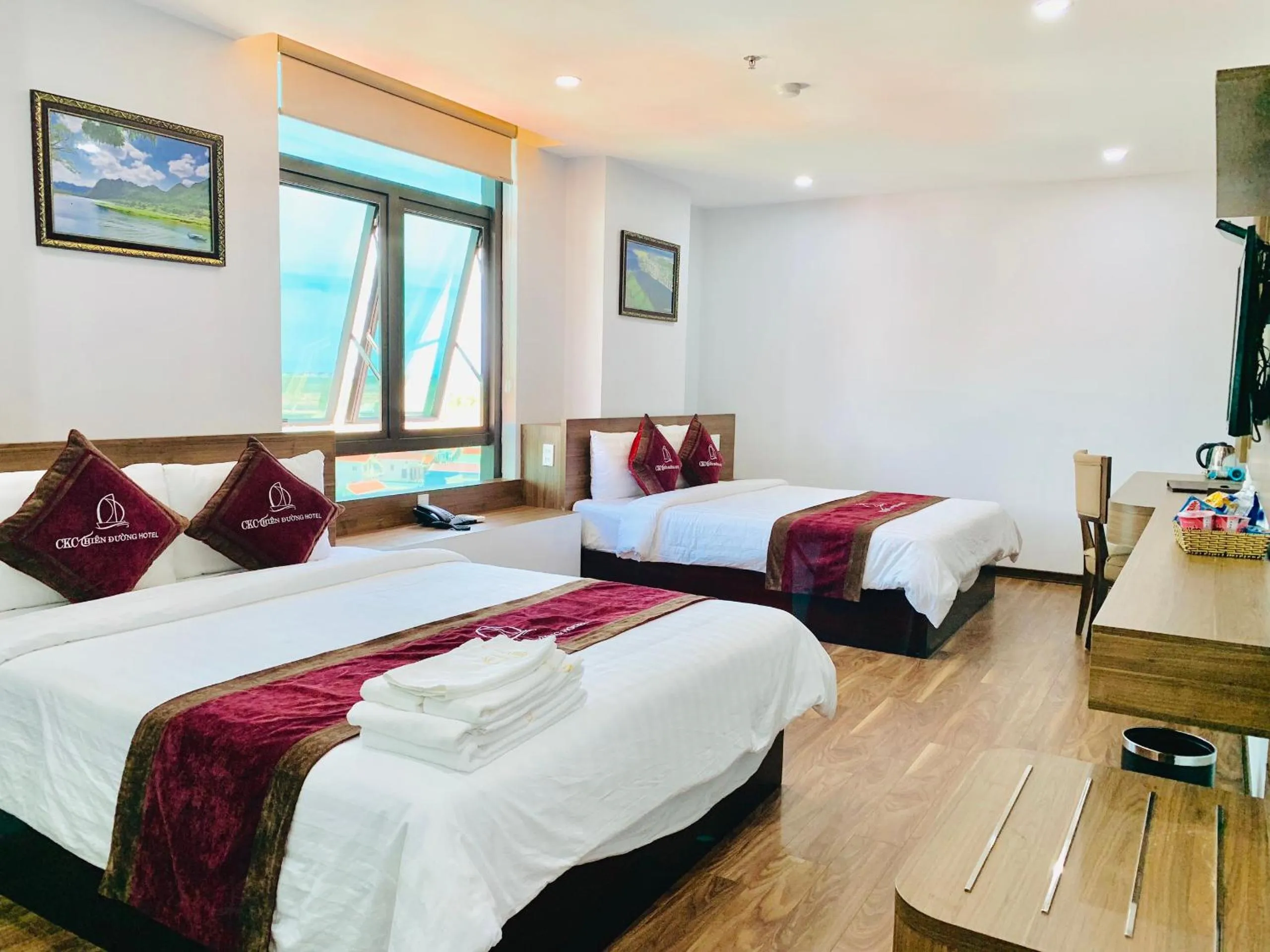 Bed in CKC Thien Duong Hotel