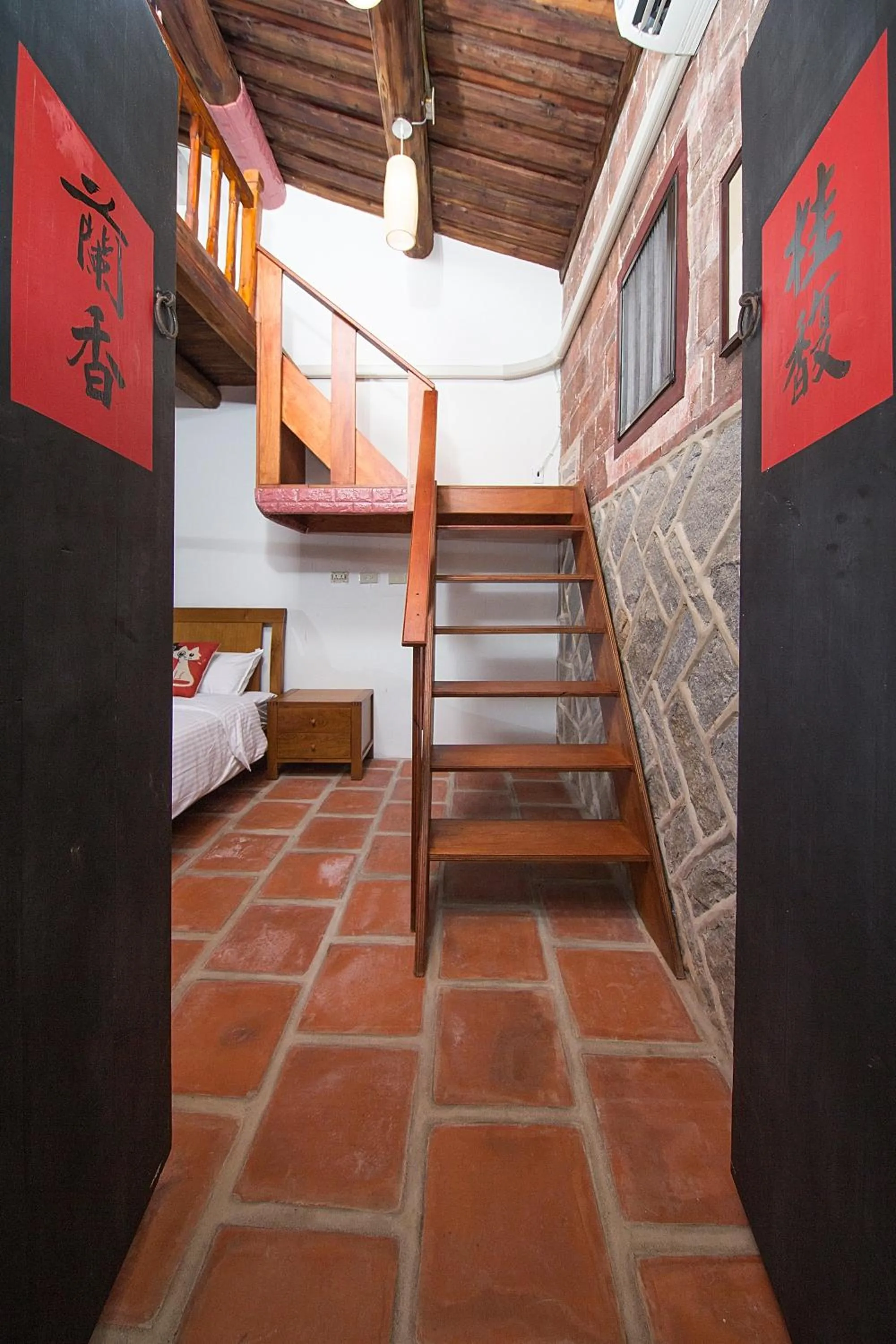 Bed in Patio Moonlight