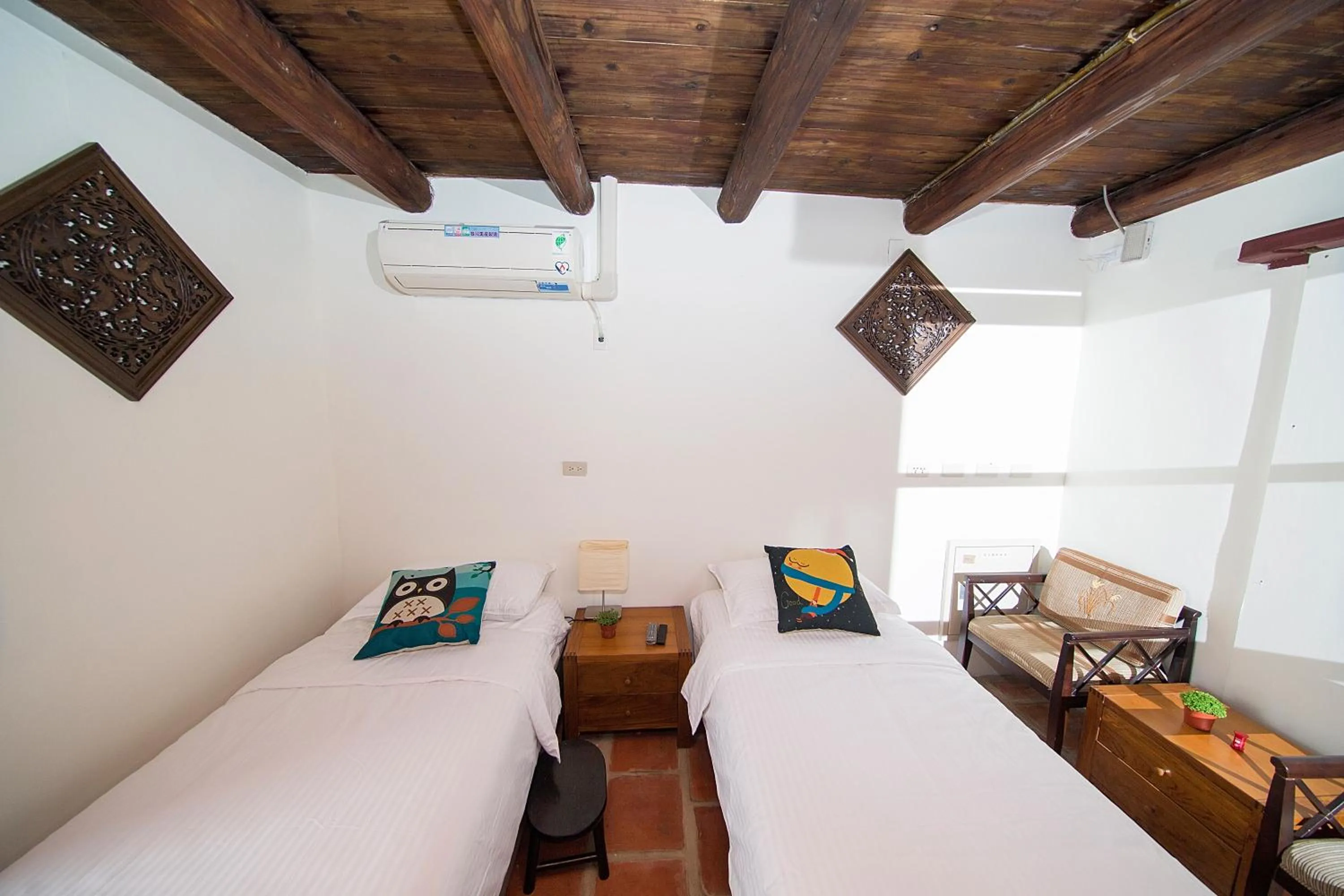 Bed in Patio Moonlight