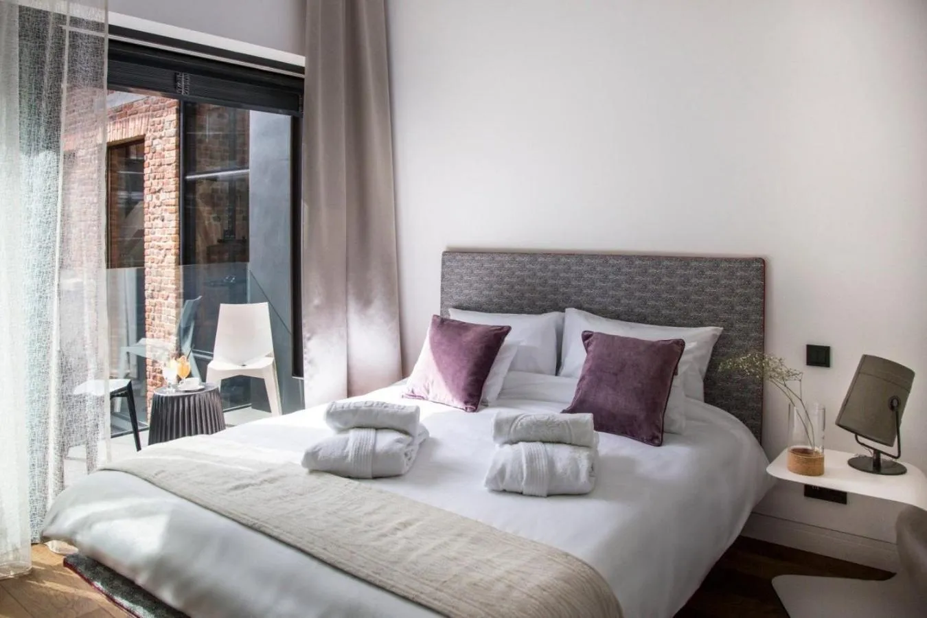 Bed in Hotel Nicolaus