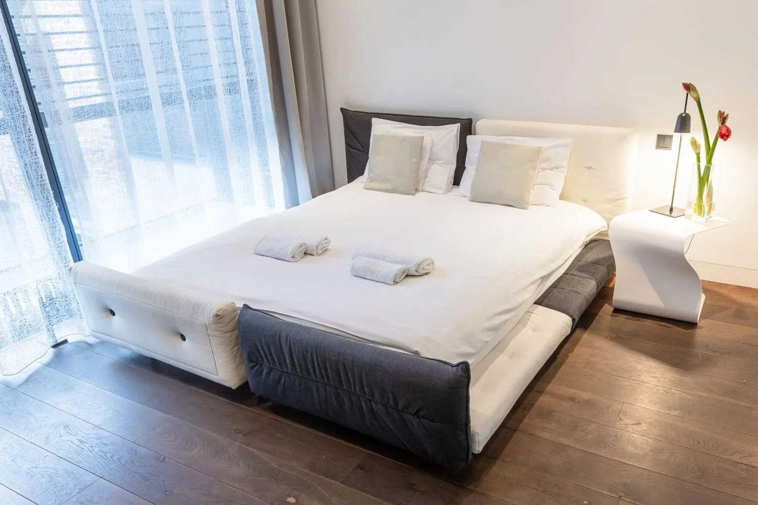 Bed in Hotel Nicolaus