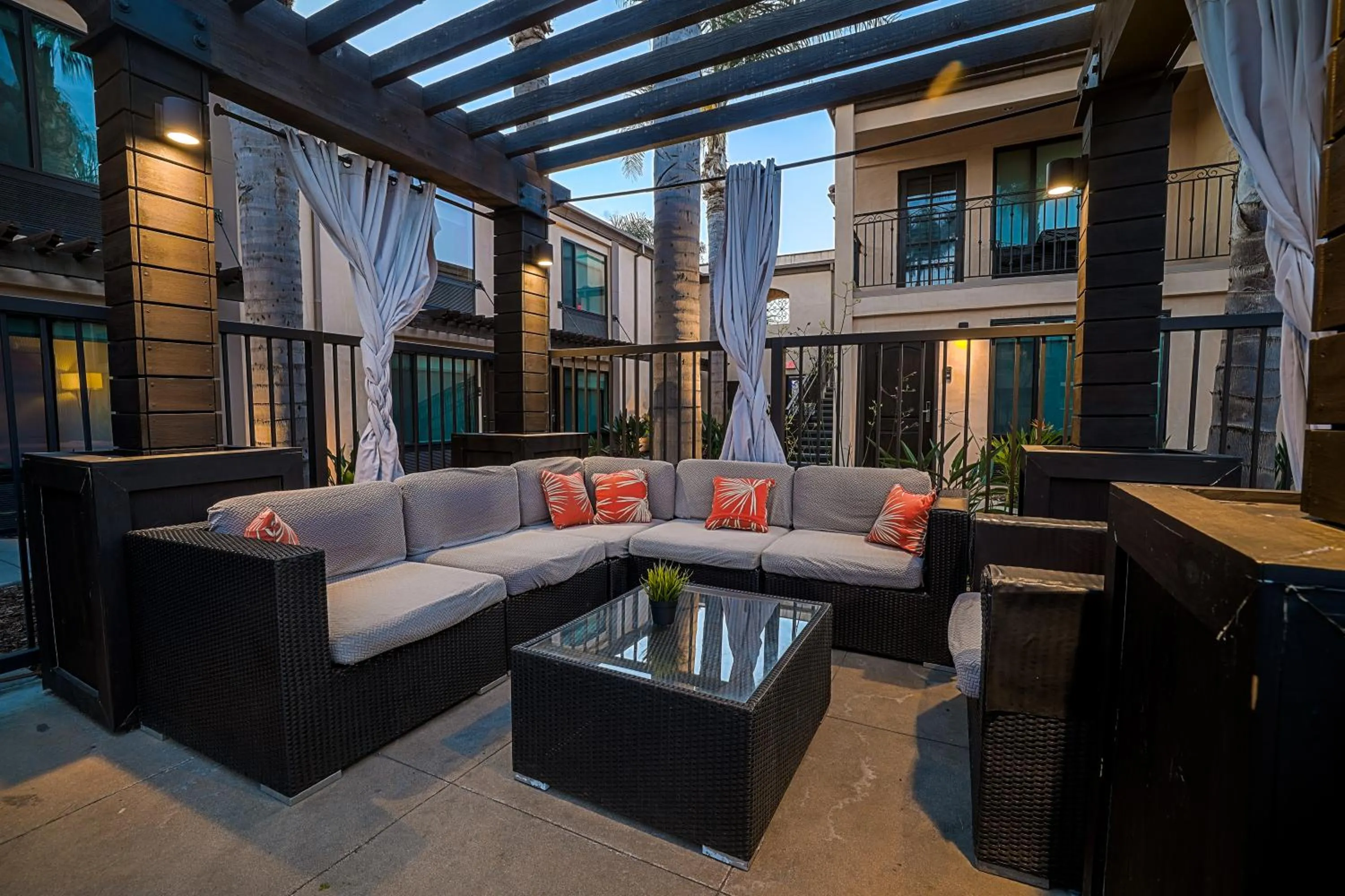 Seating area in The Cove Hotel