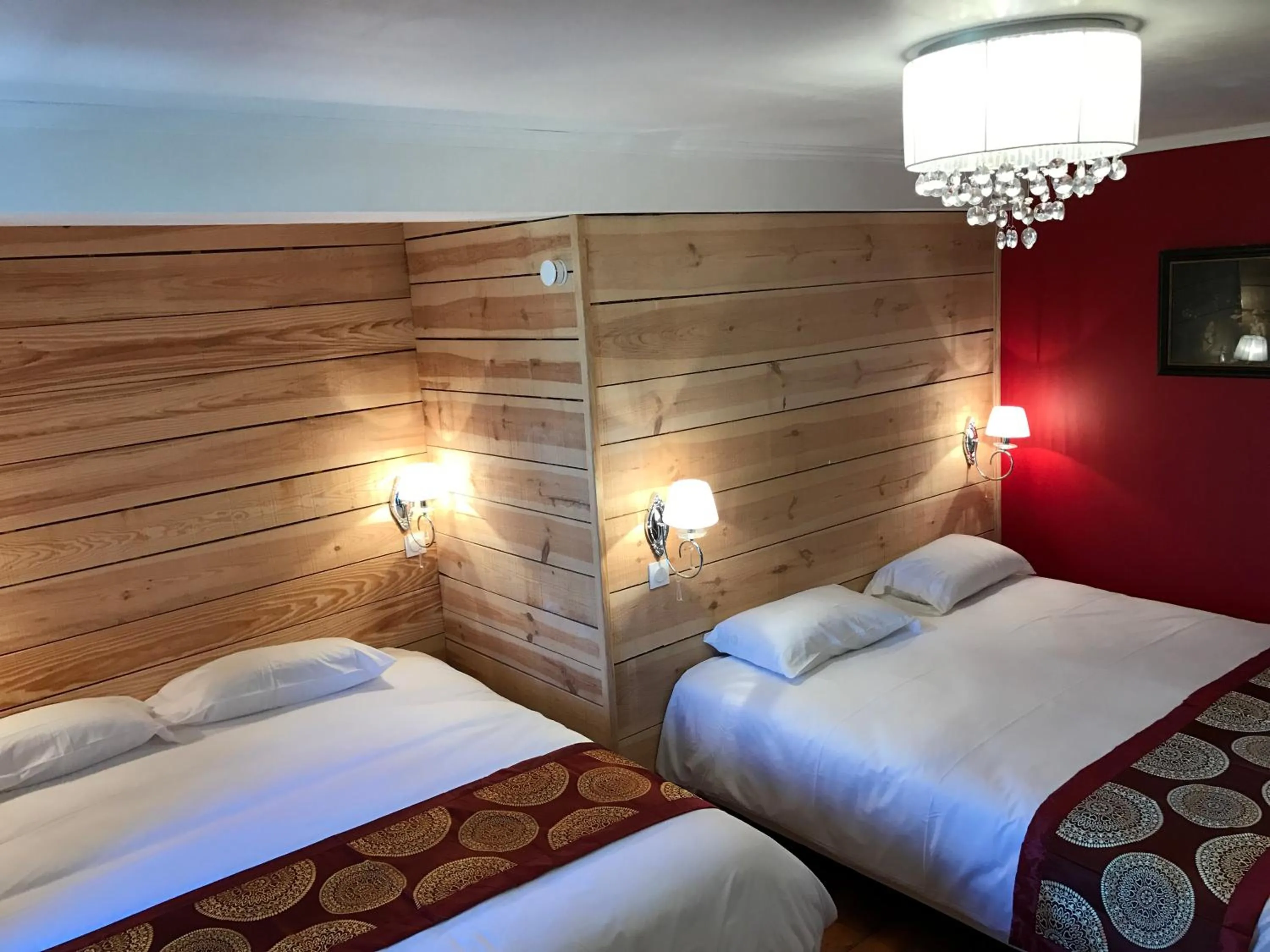 Decorative detail, Bed in L'hostellerie de Sèvremont